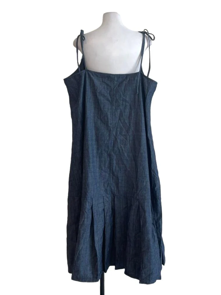 Medium Blue Denim Tent Dress - Image 2