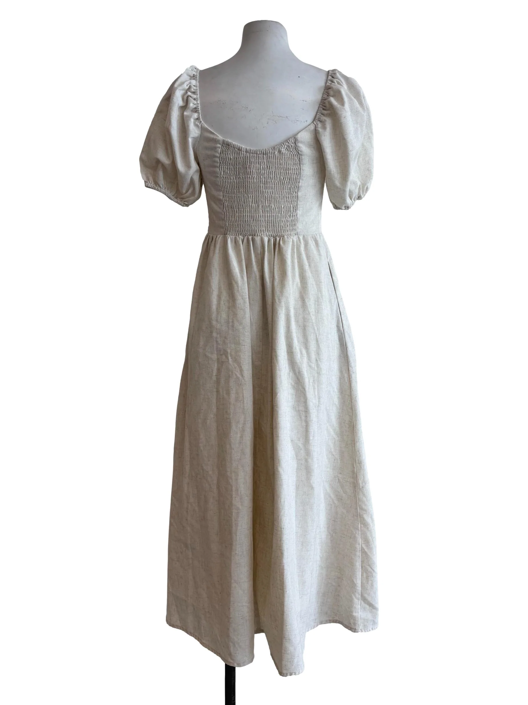 Merino Fitted Bodice Princess Sleeve Dress - Image 2
