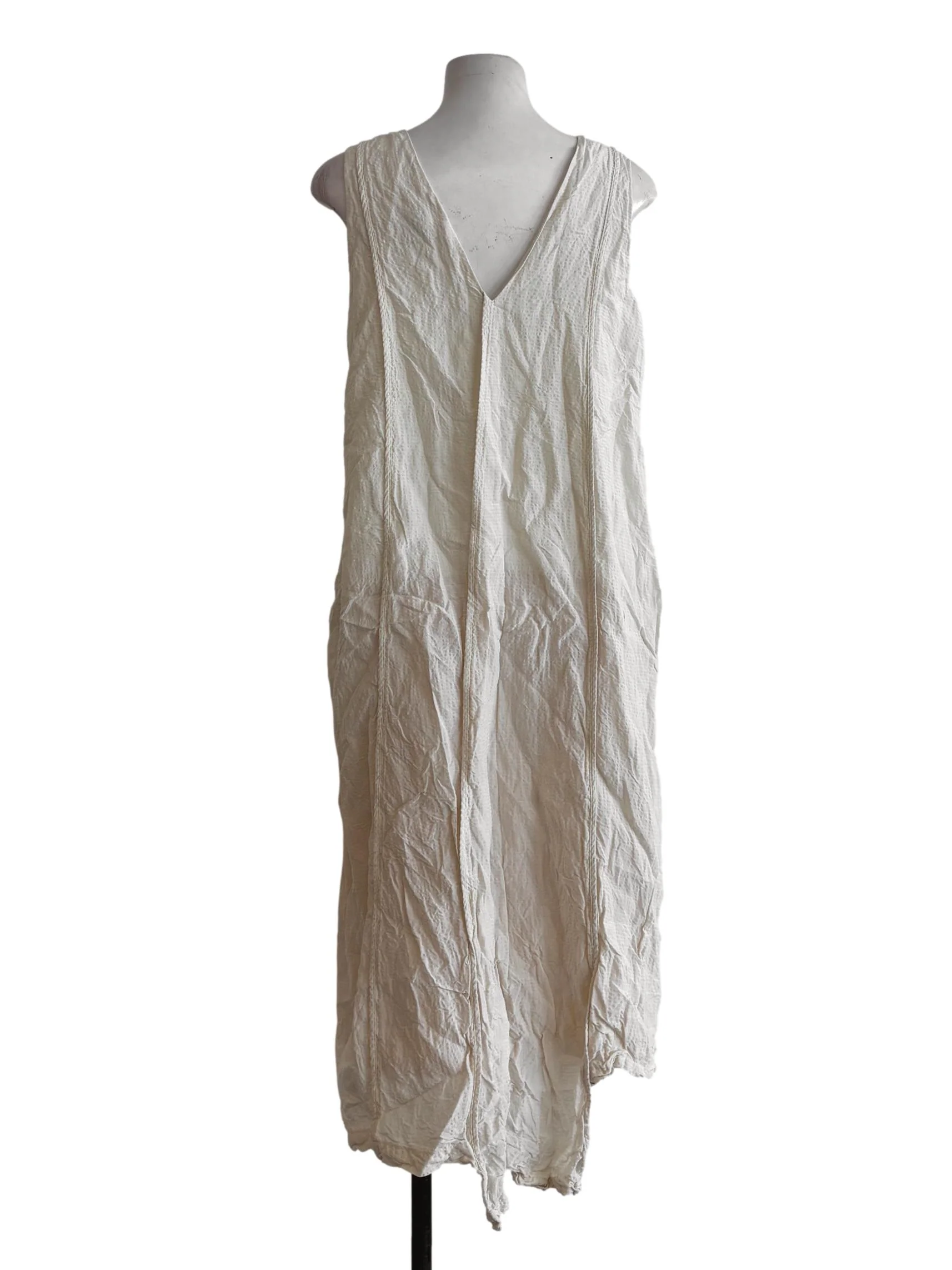 Merino Linen Sleeveless Dress - Image 2