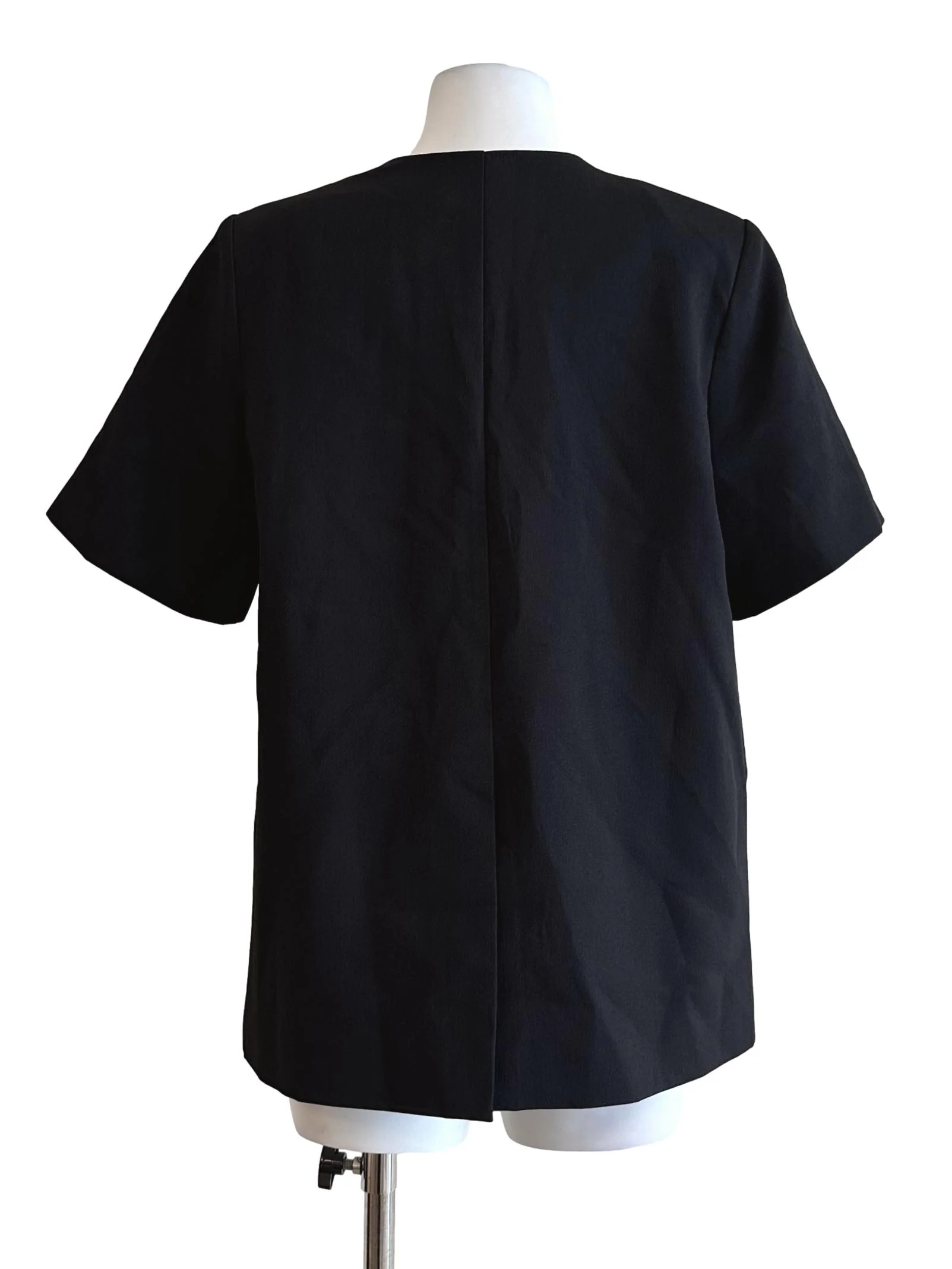 Midnight Black Short Sleeves Blazer - Image 2