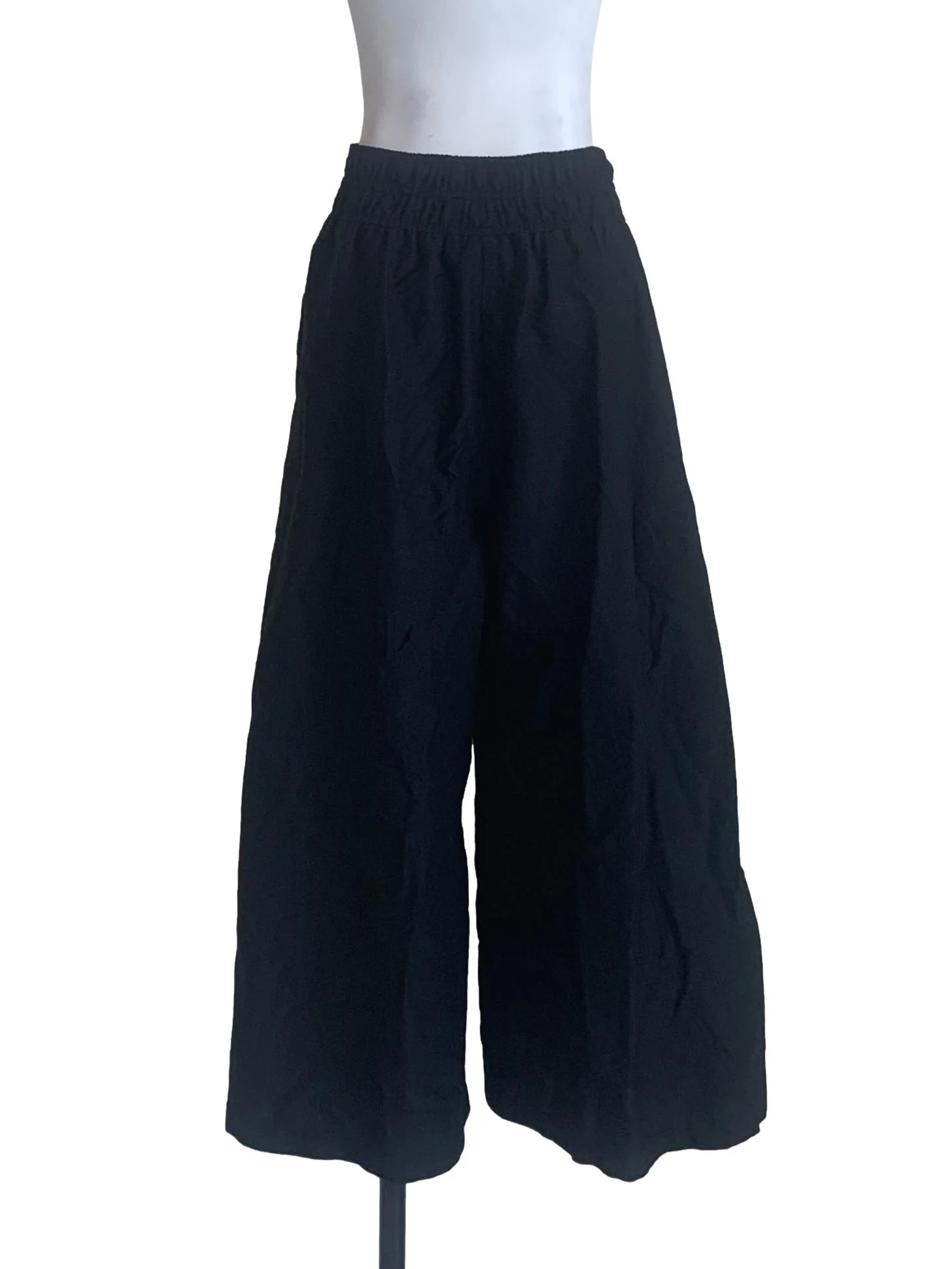 Midnight Black Wide Leg Pants - Image 2