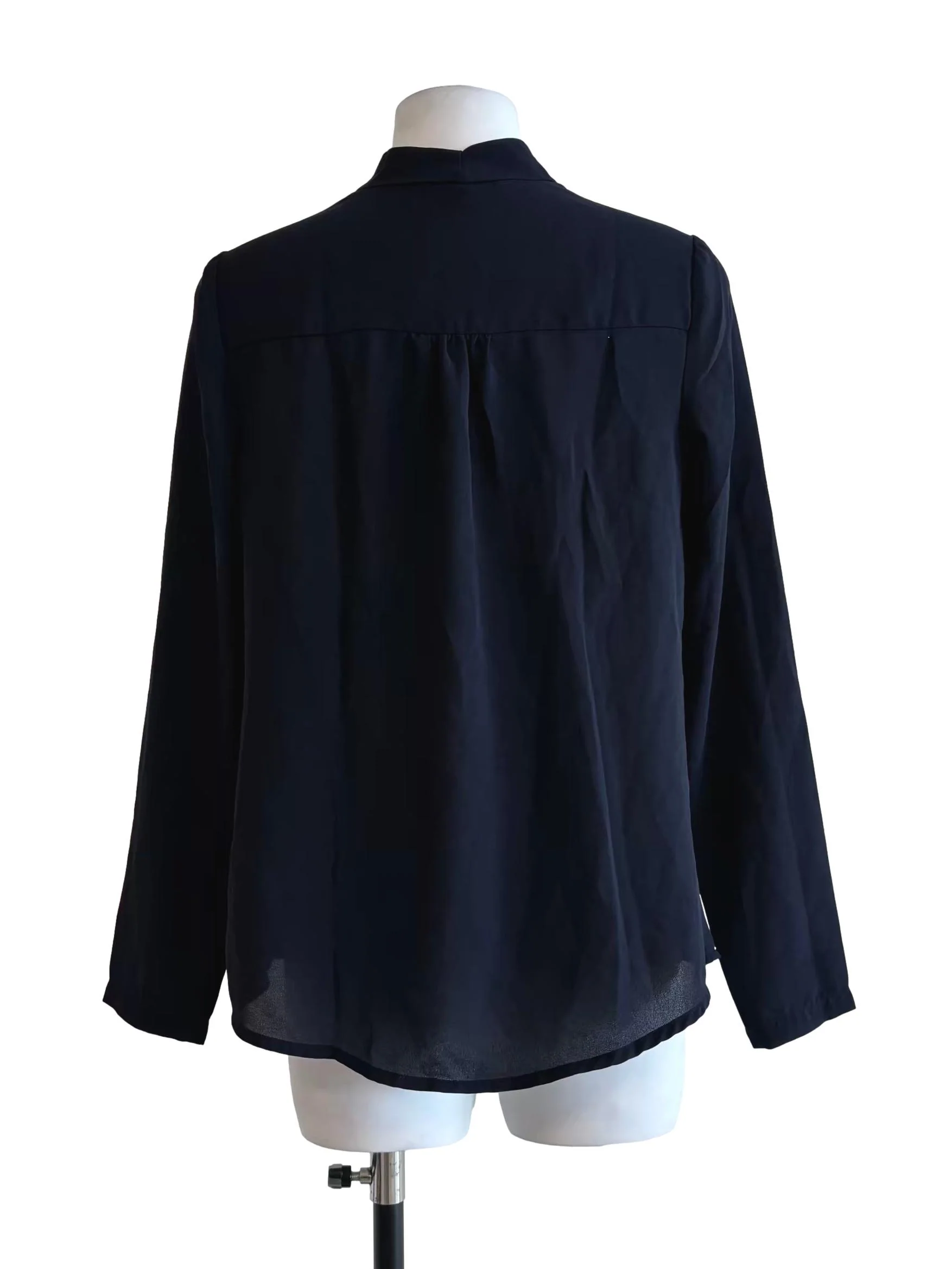 Midnight Blue Buttoned Blouse - Image 2