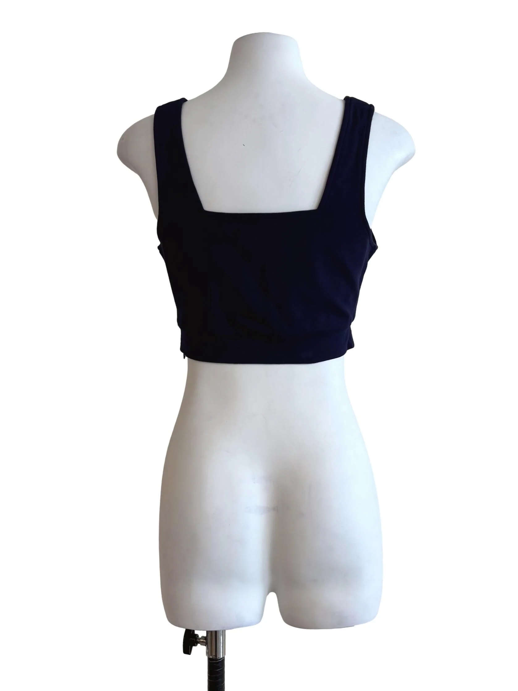 Midnight Blue Crop Tank Top YHF - Image 2