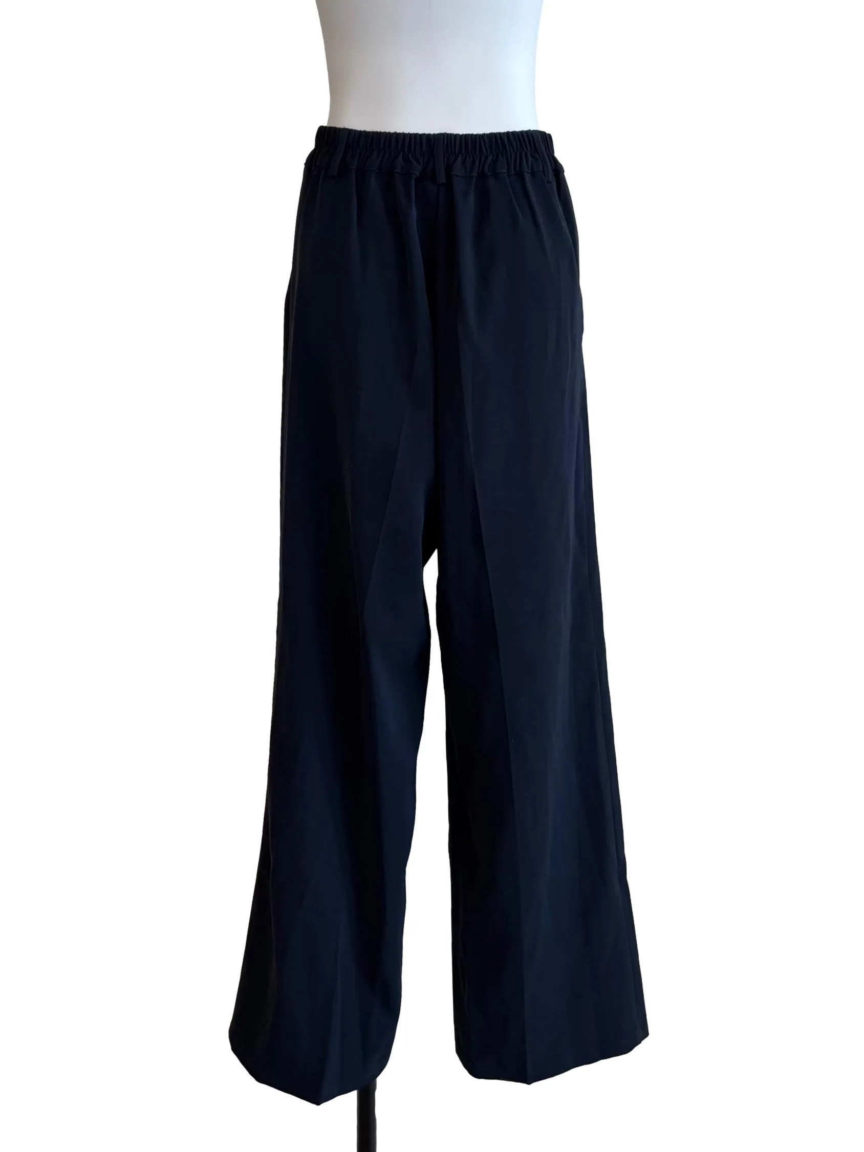 Midnight Blue Pleated Slacks - Image 2