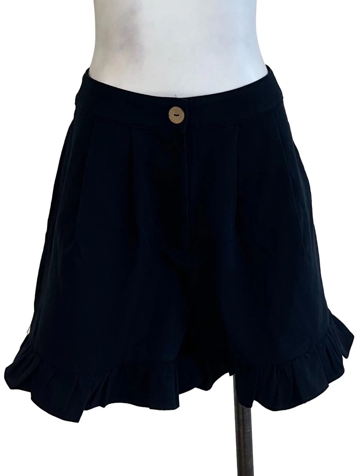 Midnight Blue Ruffle Shorts