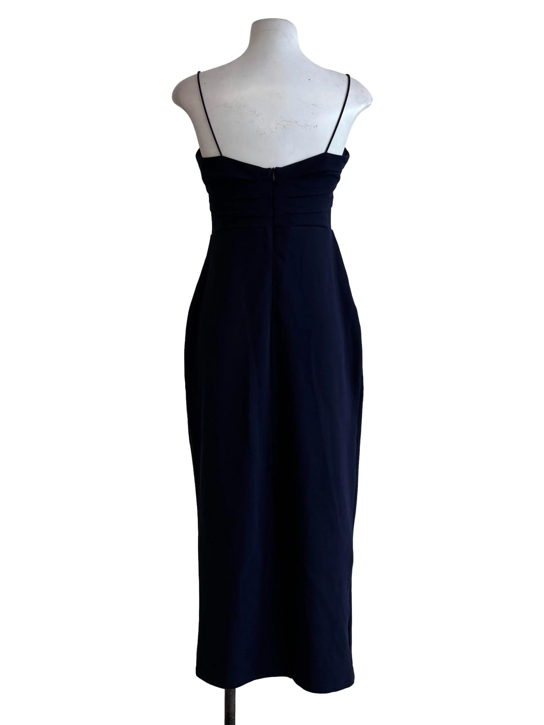 Midnight Blue Spaghetti Strap Pencil Dress - Image 2