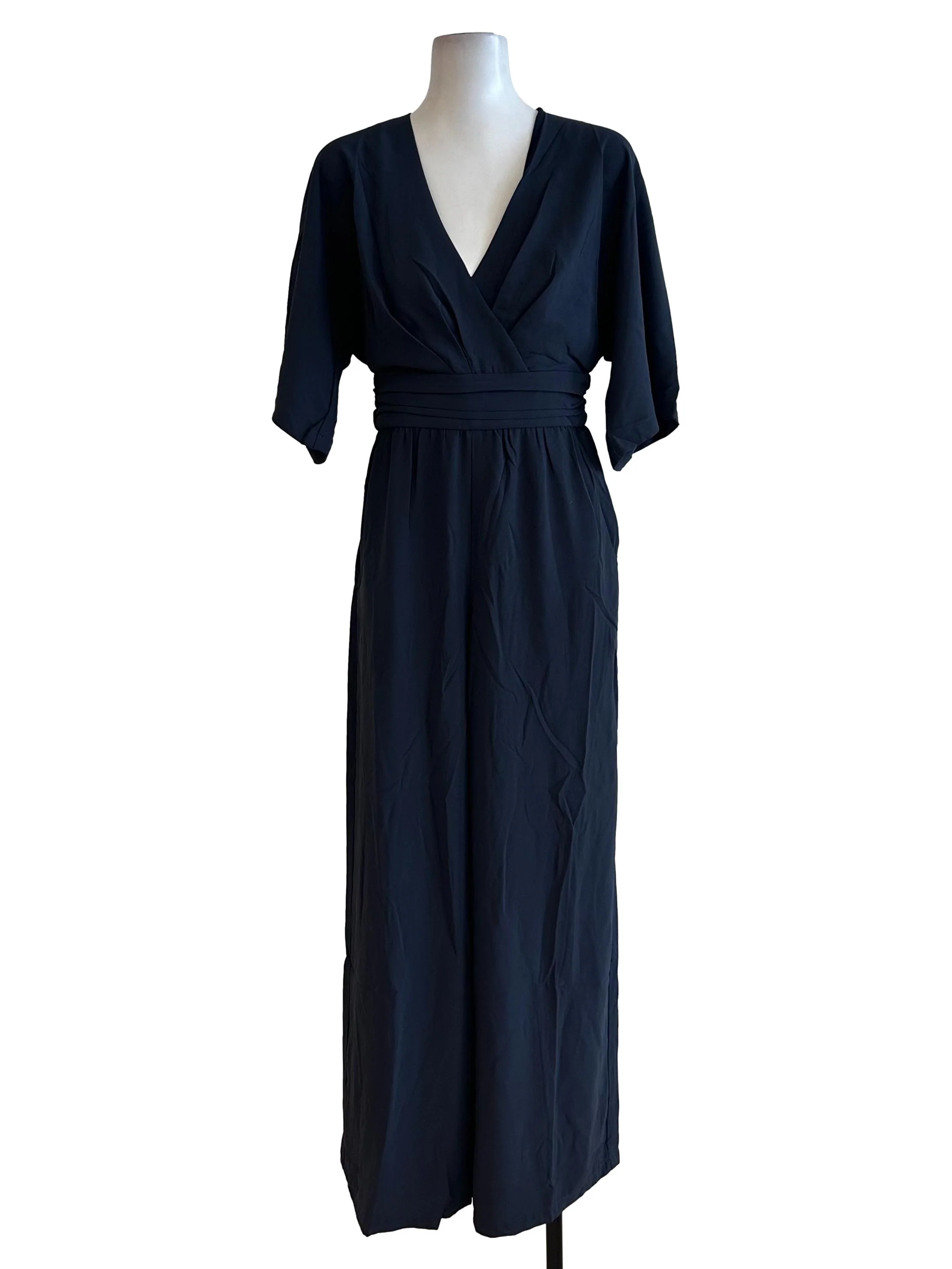 Midnight Blue V Neck Jumpsuit