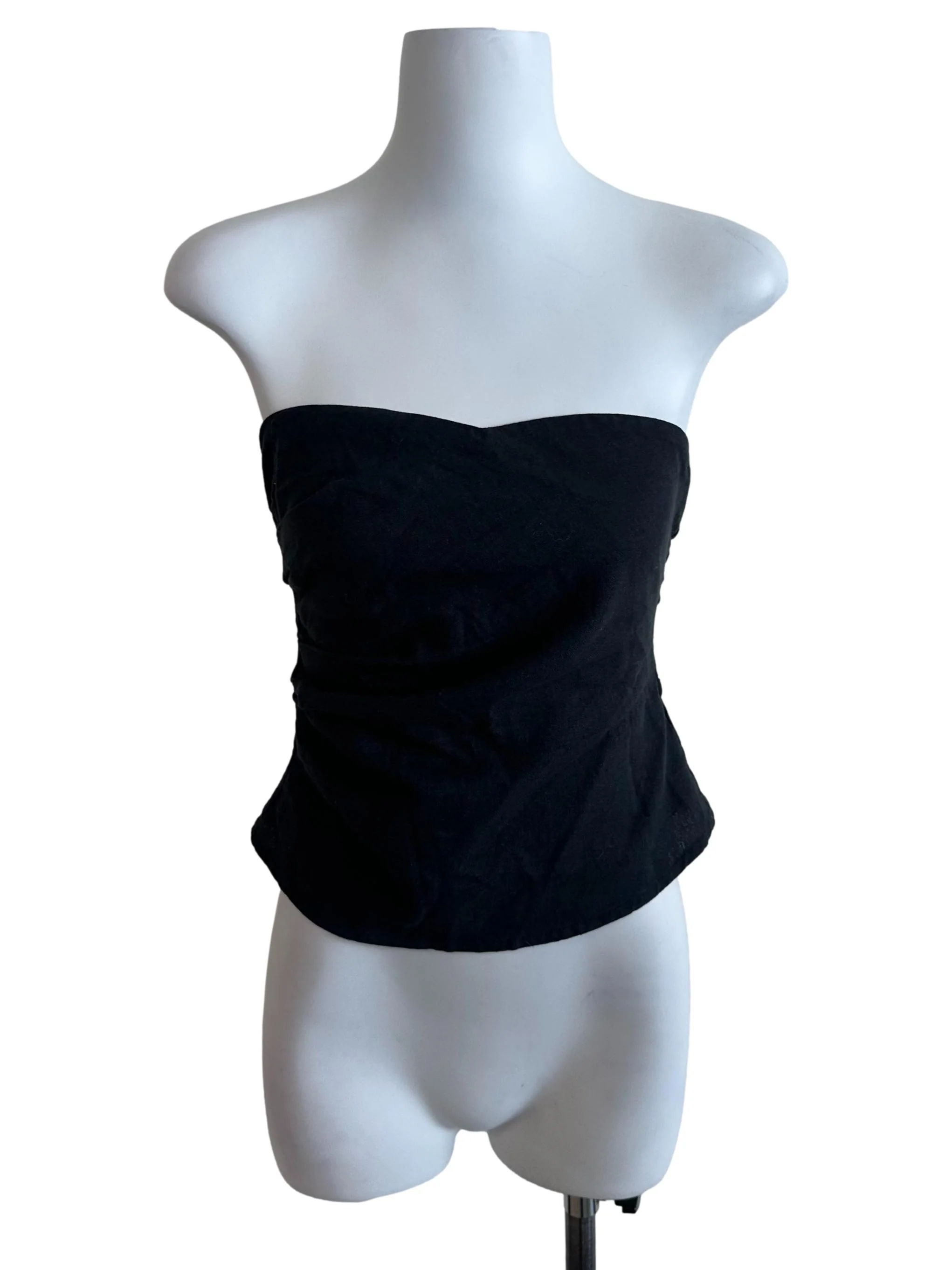 Midnight Grey Casual Tube Top