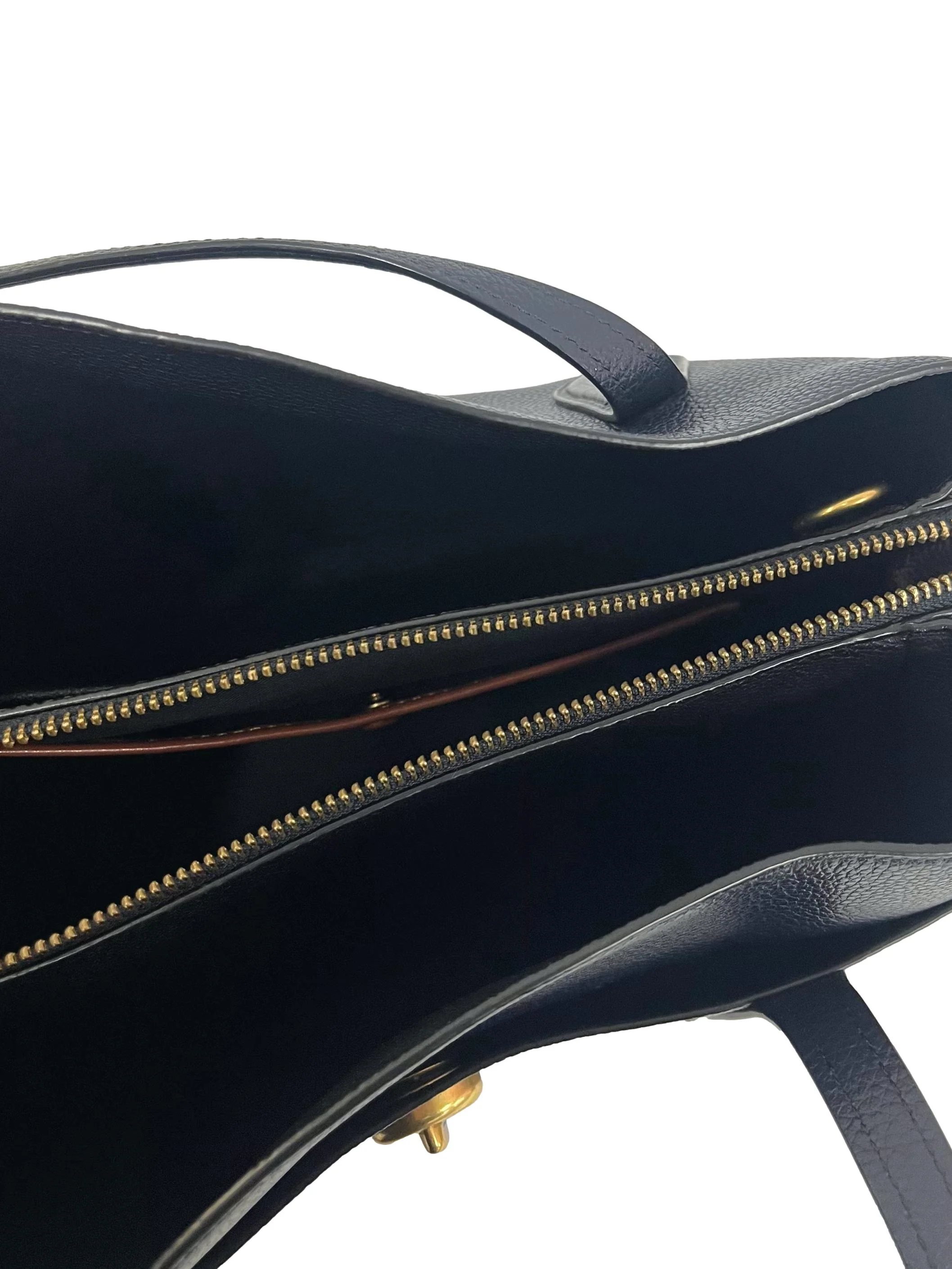 Midnight Navy Leather Lora Carryall Shoulder Bag CSN - Image 4