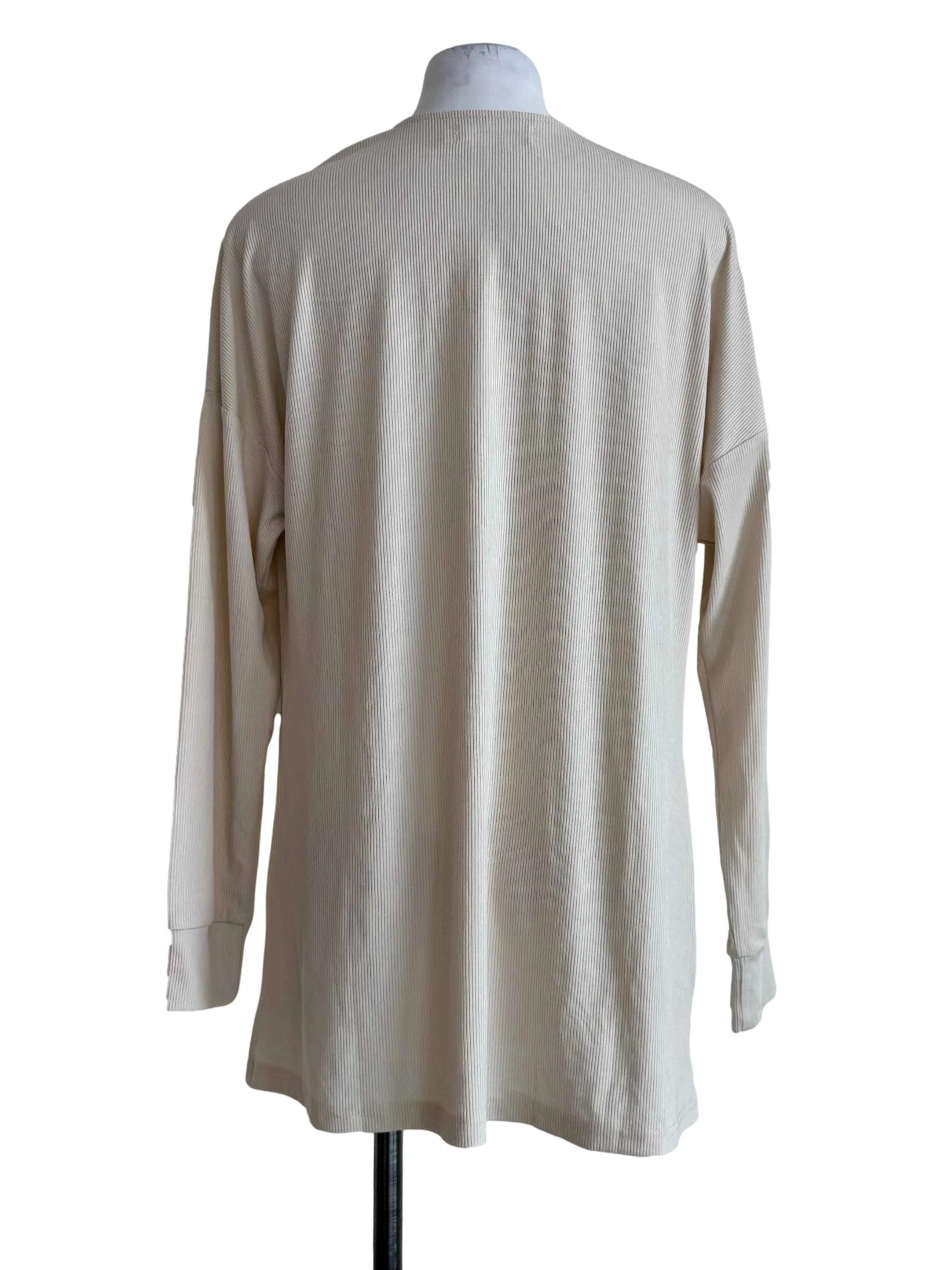 Milky Beige Long Sleeve Cardigan - Image 2
