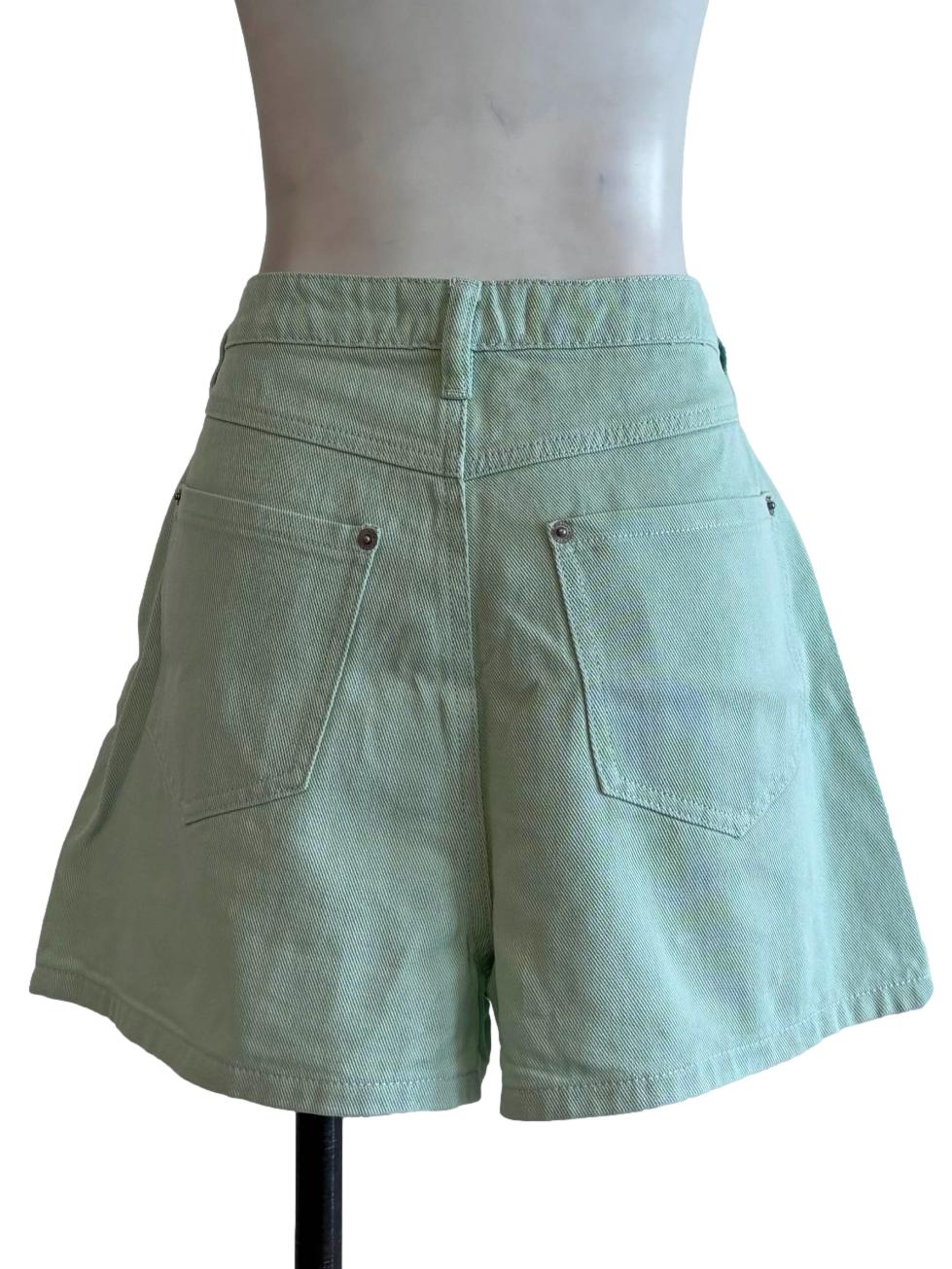 Mint Green Jean Shorts - Image 2