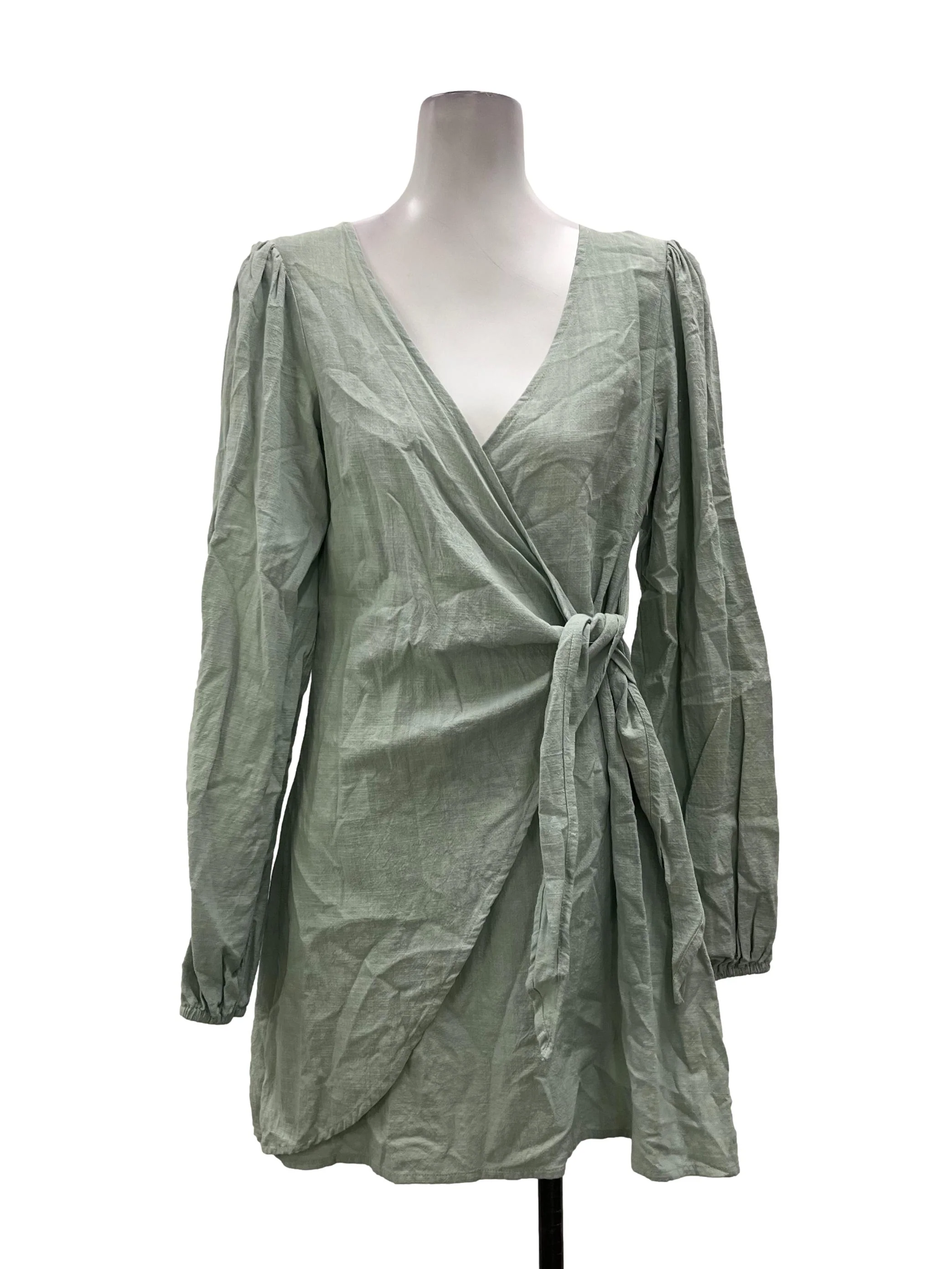 Mint Green Wrap Dress