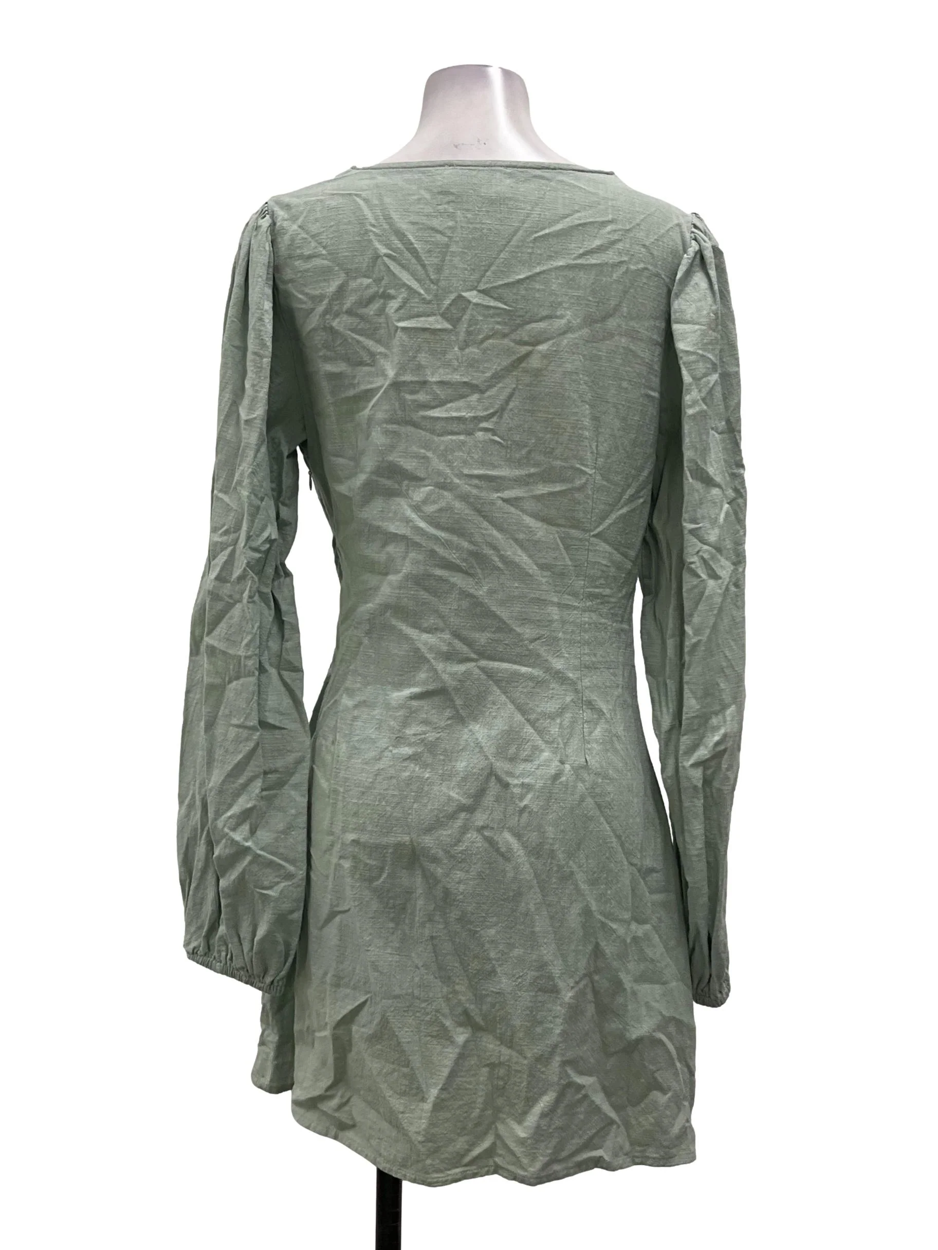 Mint Green Wrap Dress - Image 2