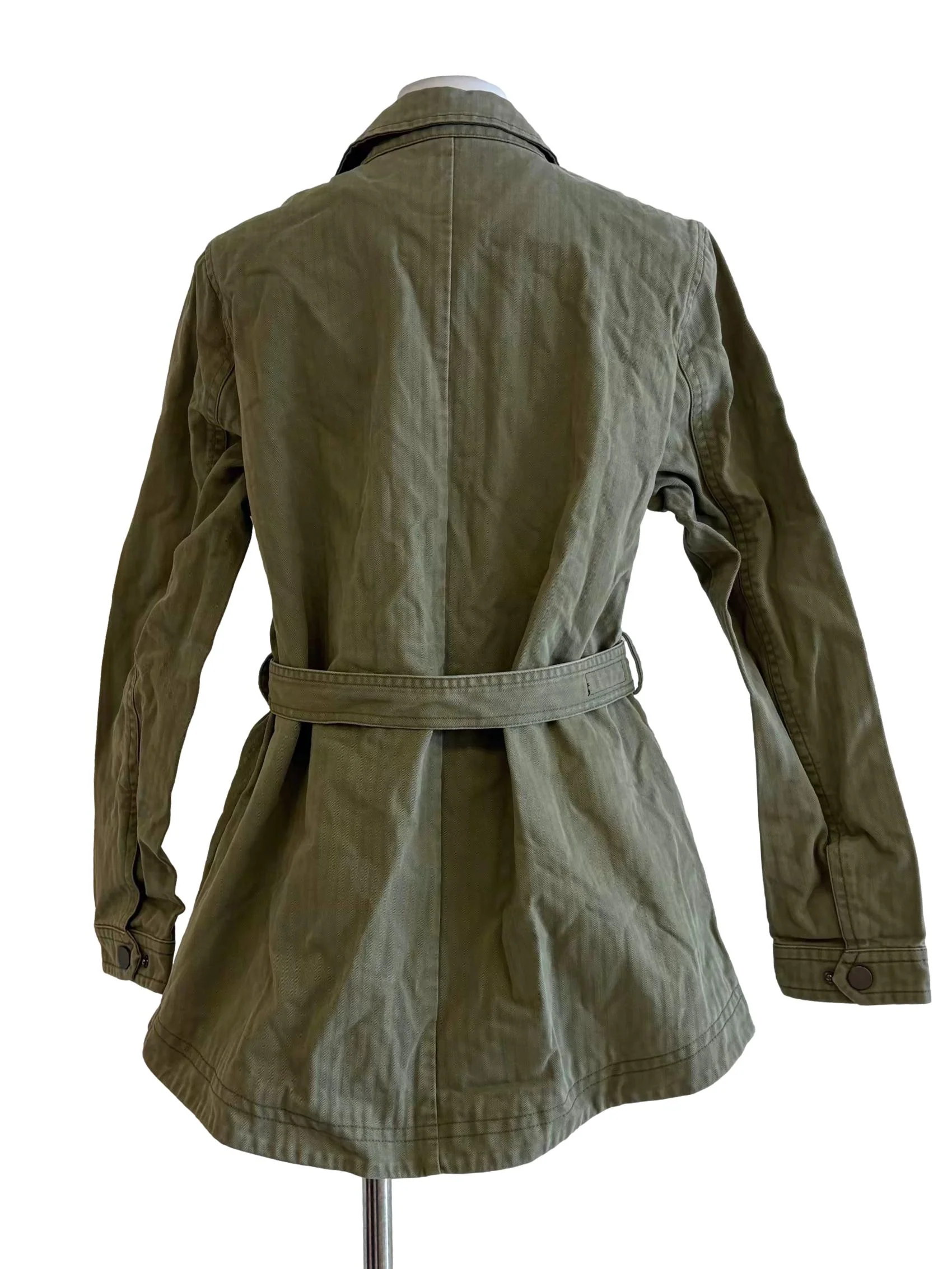 Moss Green Cargo Work Jacket - Image 2