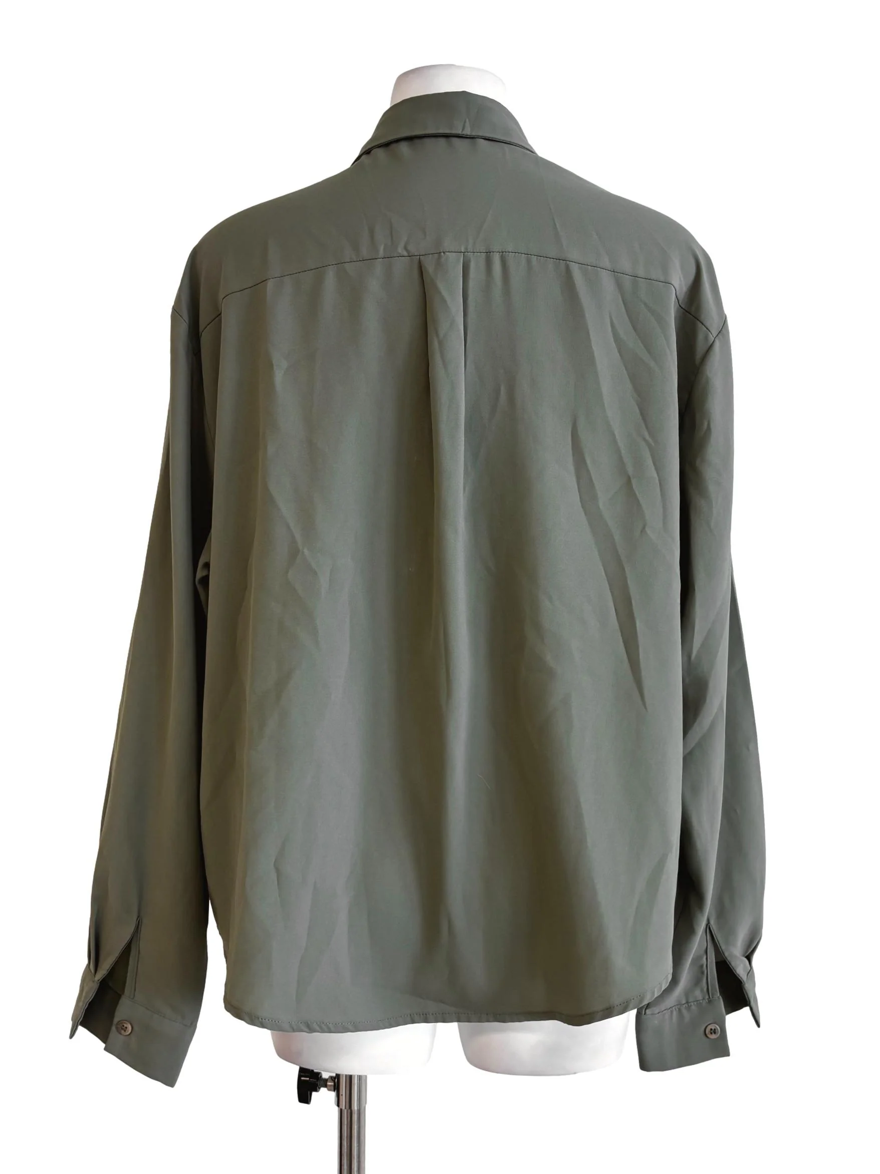 Moss Green Long Sleeve Buttoned Shirt TWL - Image 2