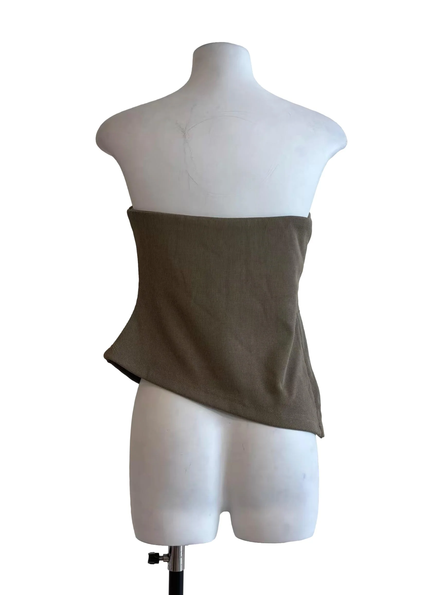 Moss Green Strapless Triangle Top - Image 2