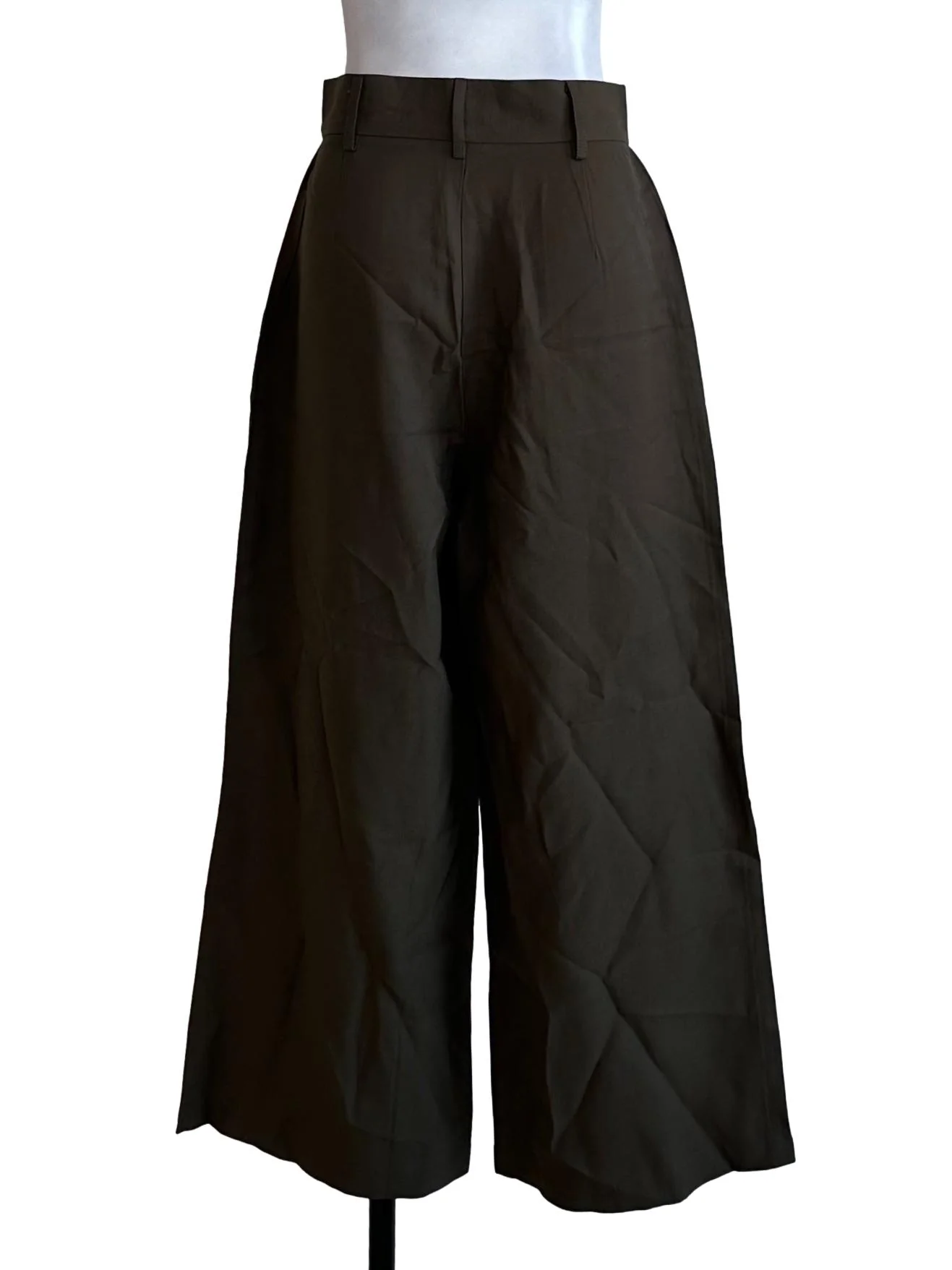 Moss Green Wide Leg Pants - Image 2