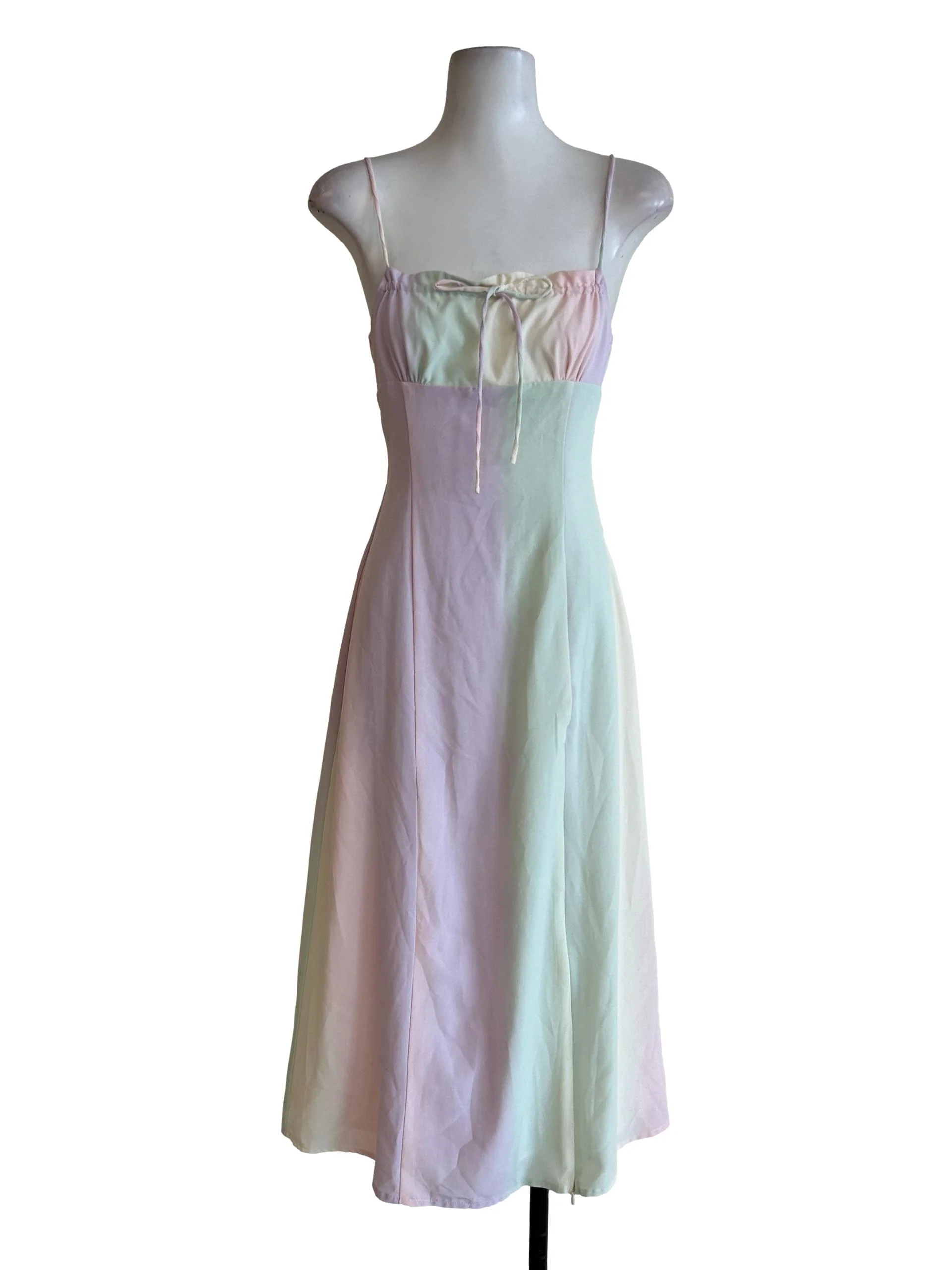 Multi Color Spaghetti Strap Dress