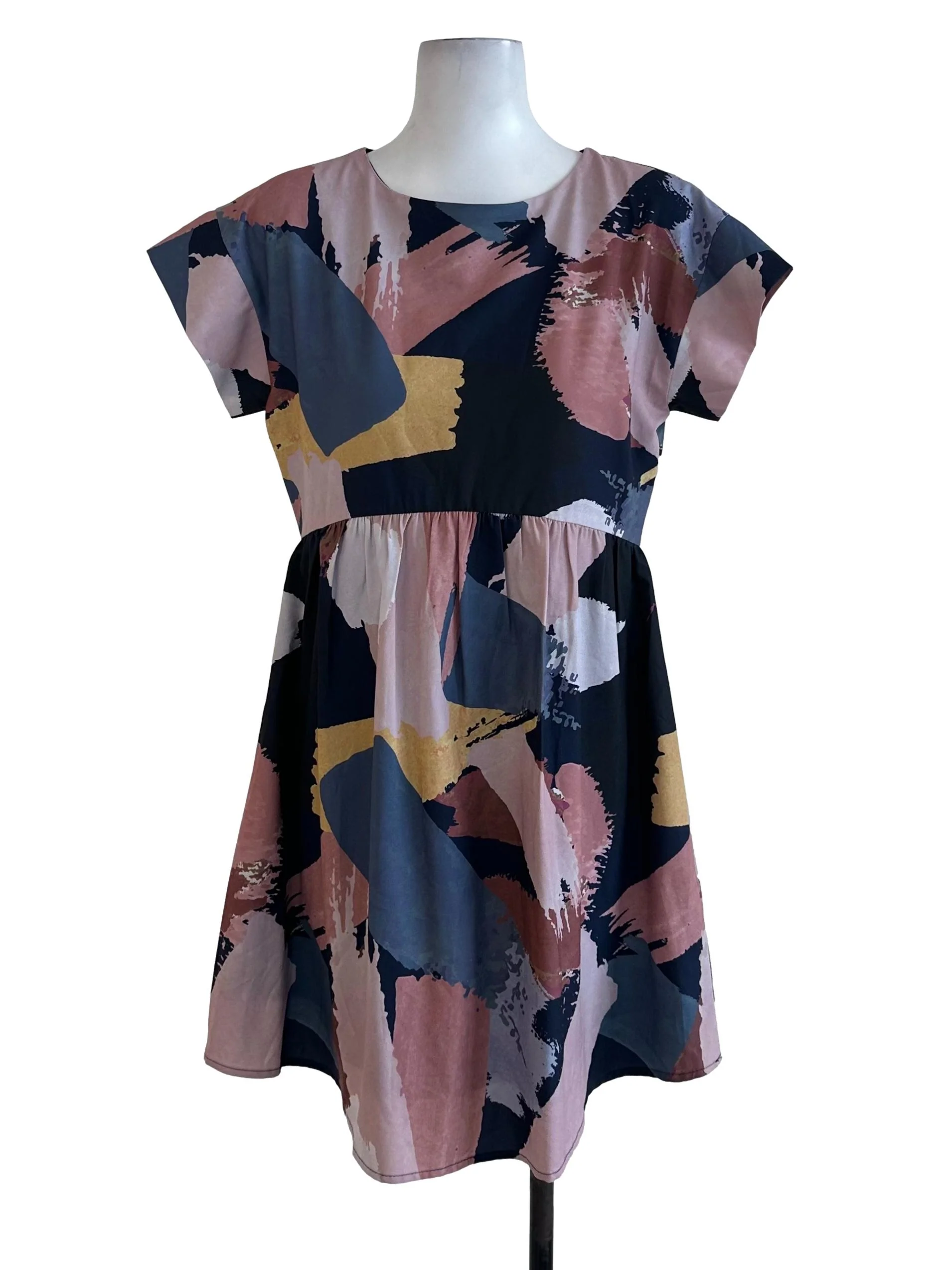 Multi Colour Abstract Pattern Dress