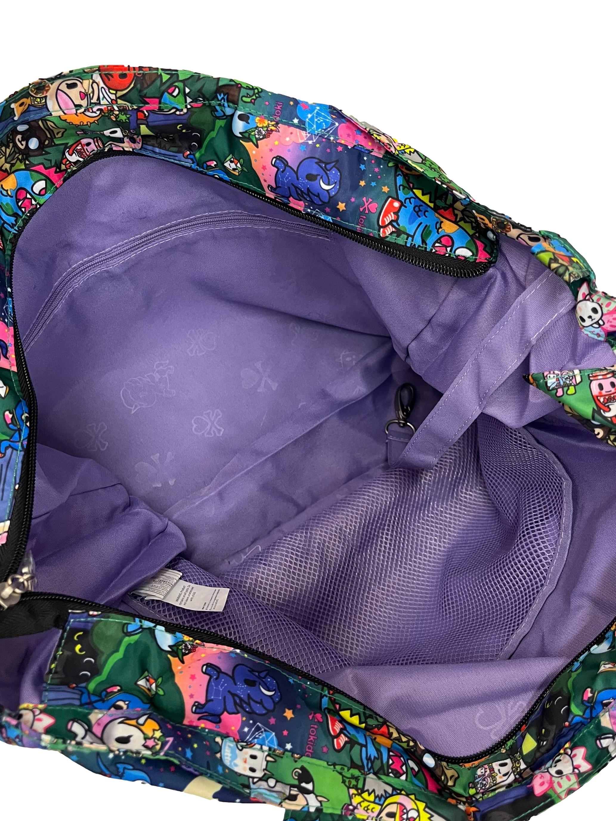Multi-Colour Printed Large Tote Bag - Image 4