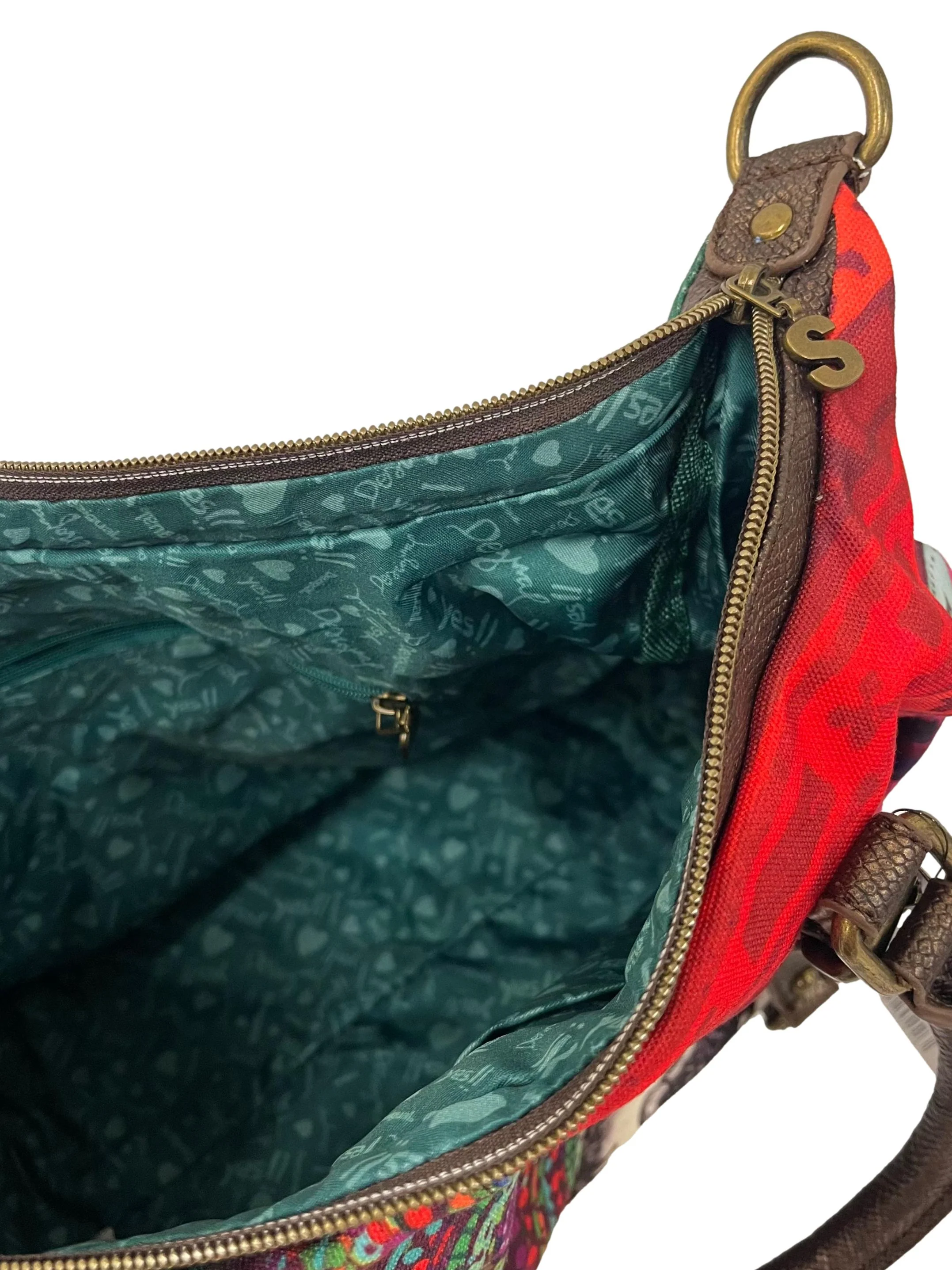 Multi Colour Printed Shoulder Bag With Detachable Shoulder Strap - Image 4