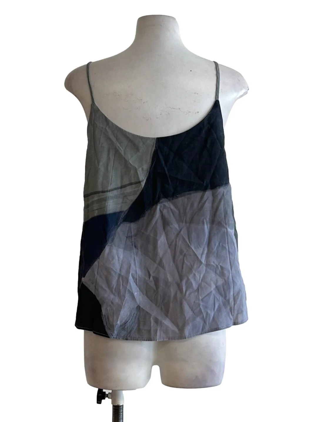 Multi Grey Spaghetti Strap Top OSN - Image 2