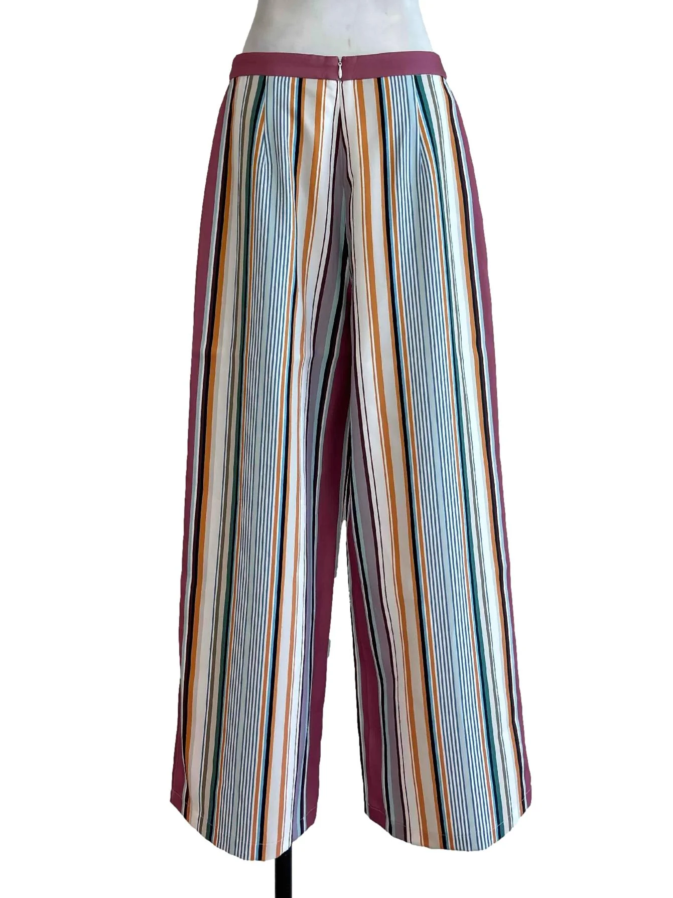 Multicolor Stripes Suit Pants - Image 2