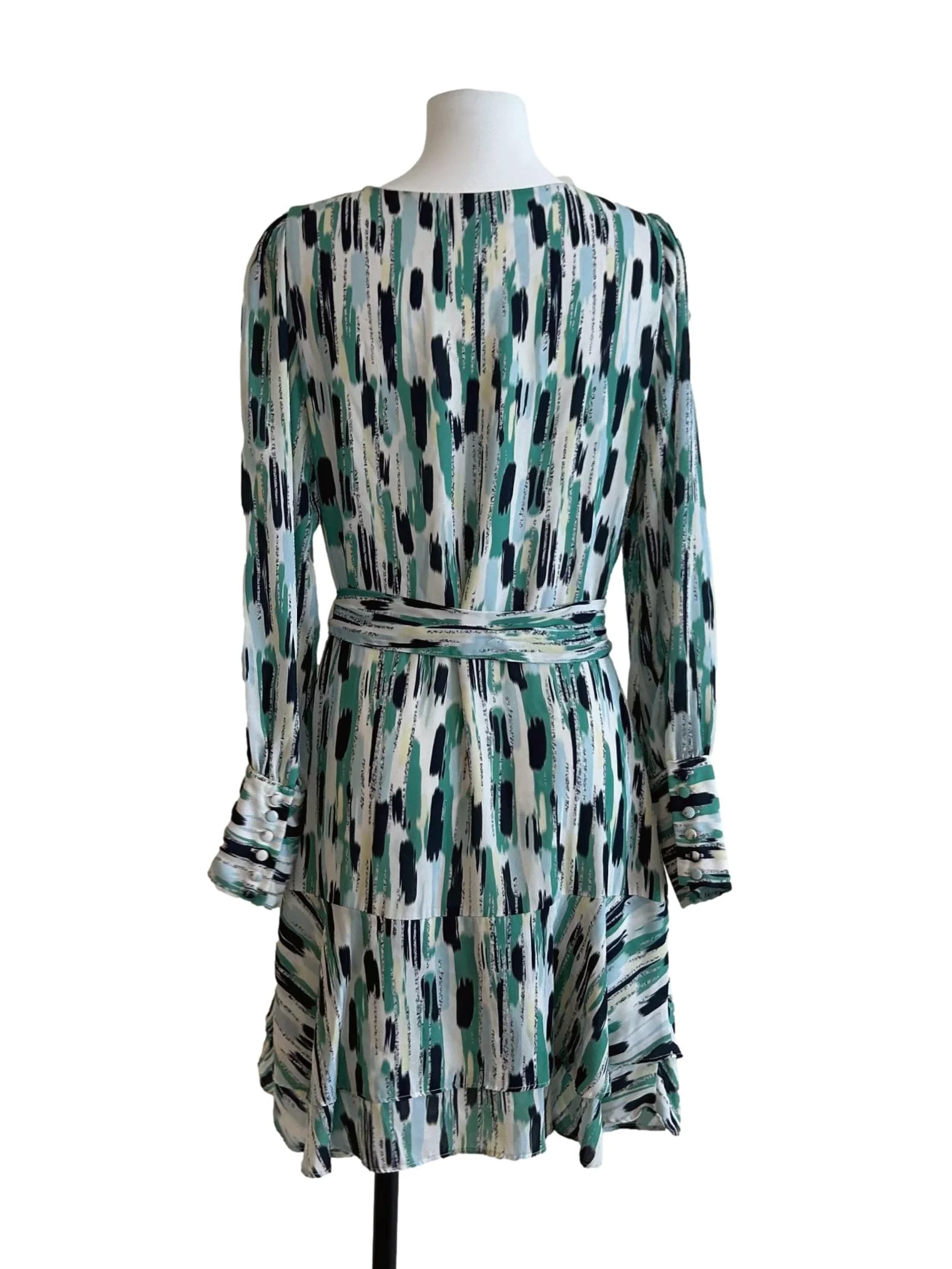 Multicolor Wrap Dress - Image 2