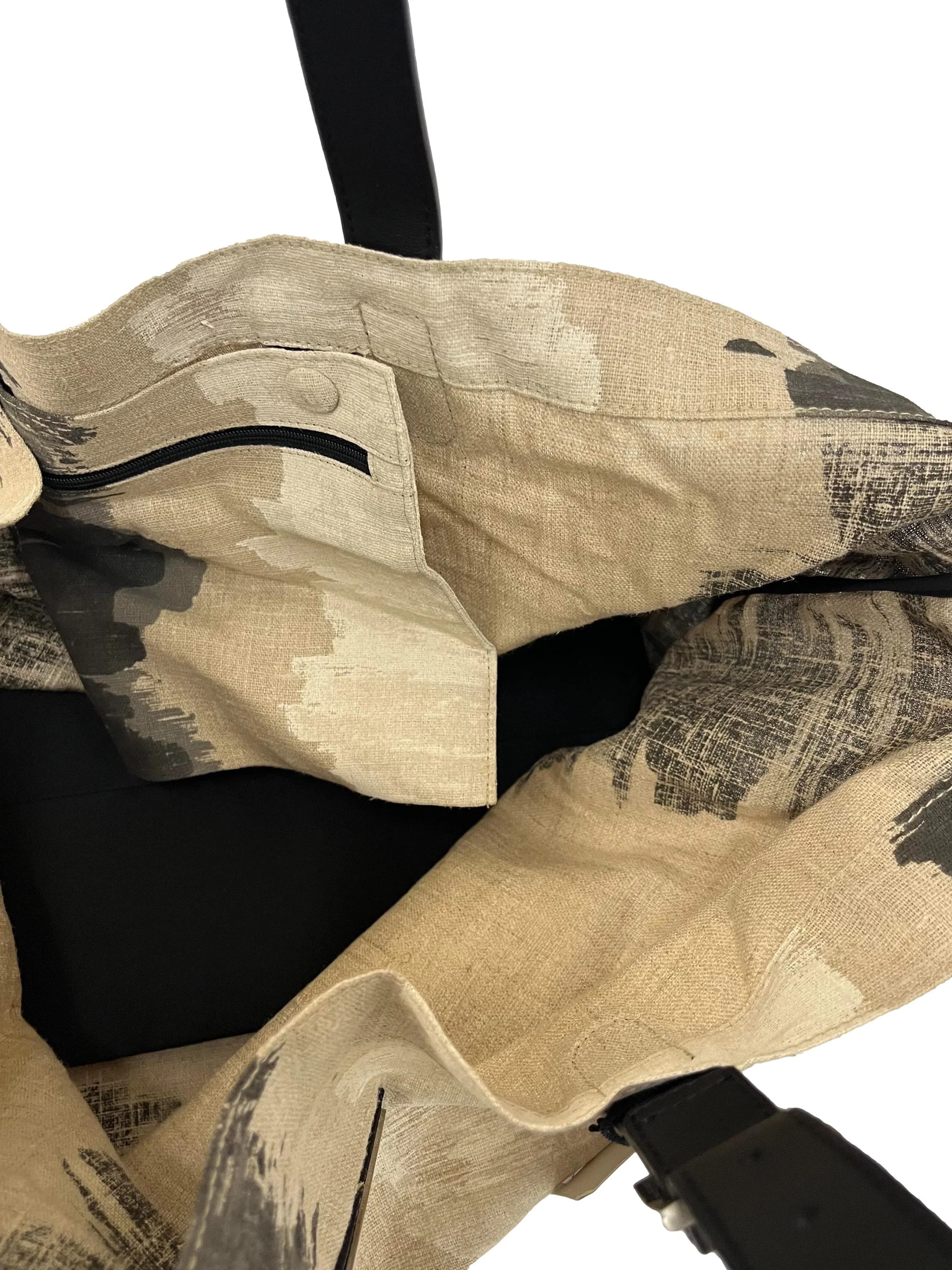 Multicolour Fabric Weekender Tote Bag - Image 6