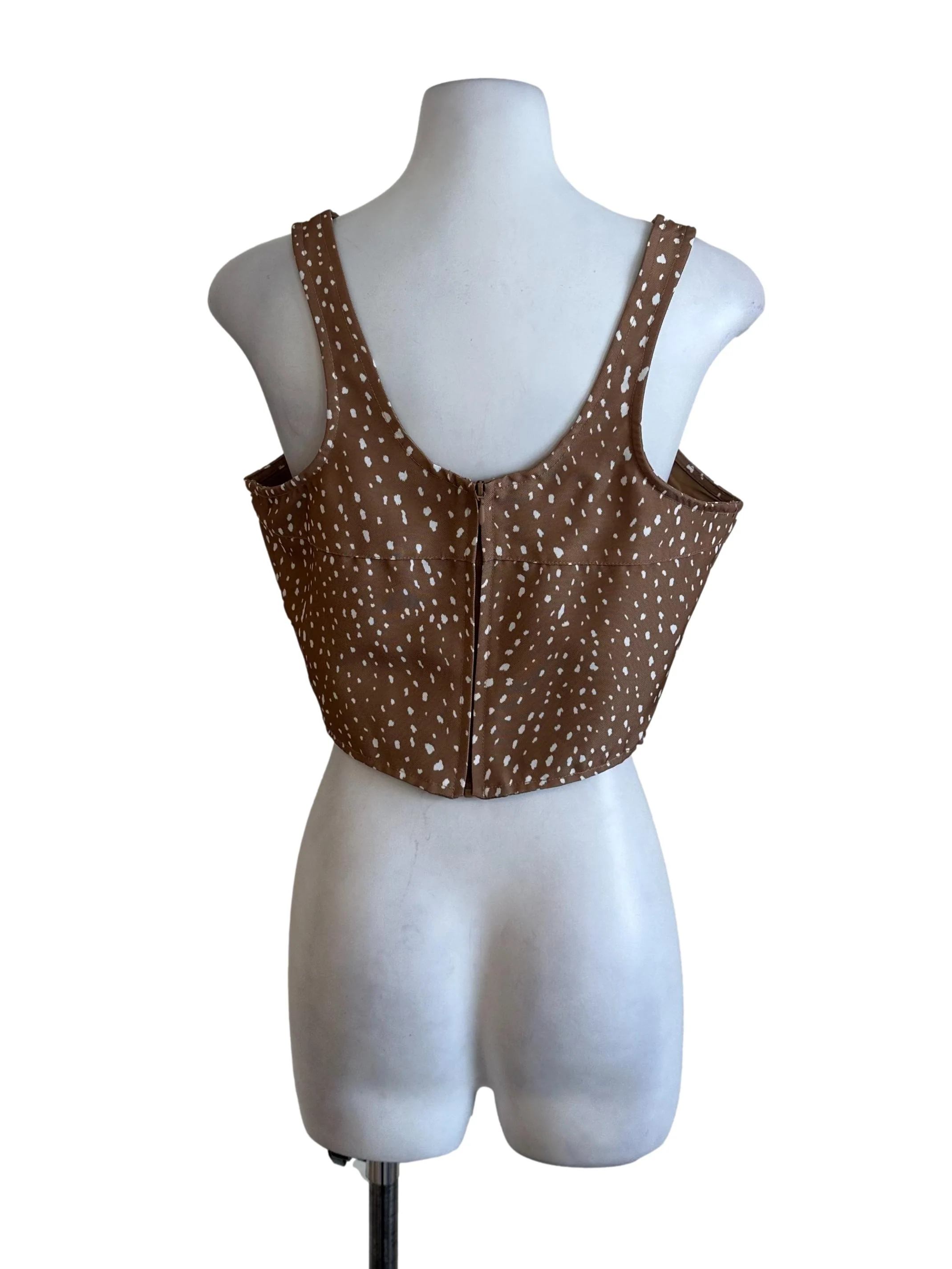 Mustard Brown Pattern Top - Image 2