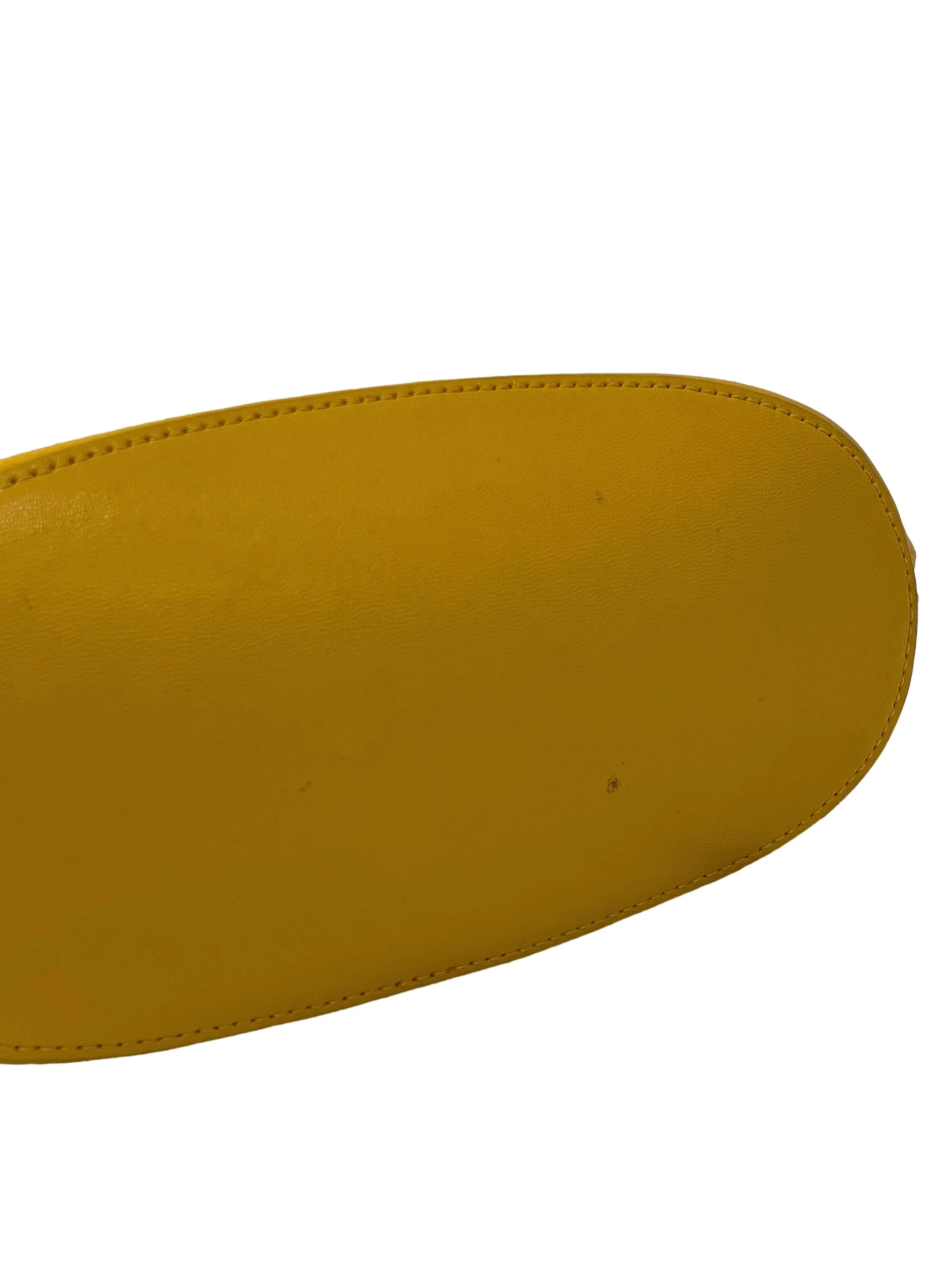 Mustard Yellow Musa Leather Tote Bag CSN - Image 4