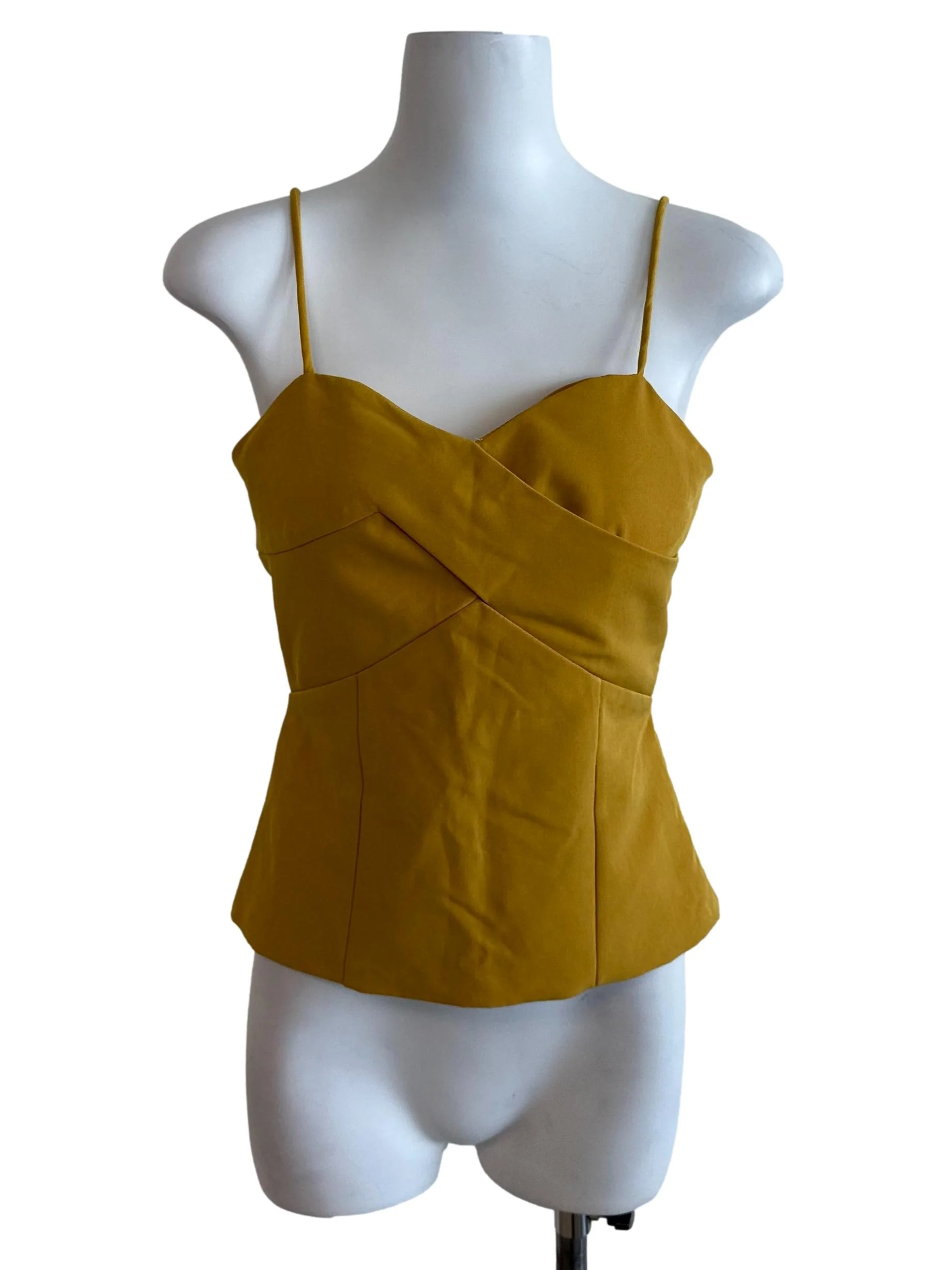 Mustard Yellow Overlap Panel Top