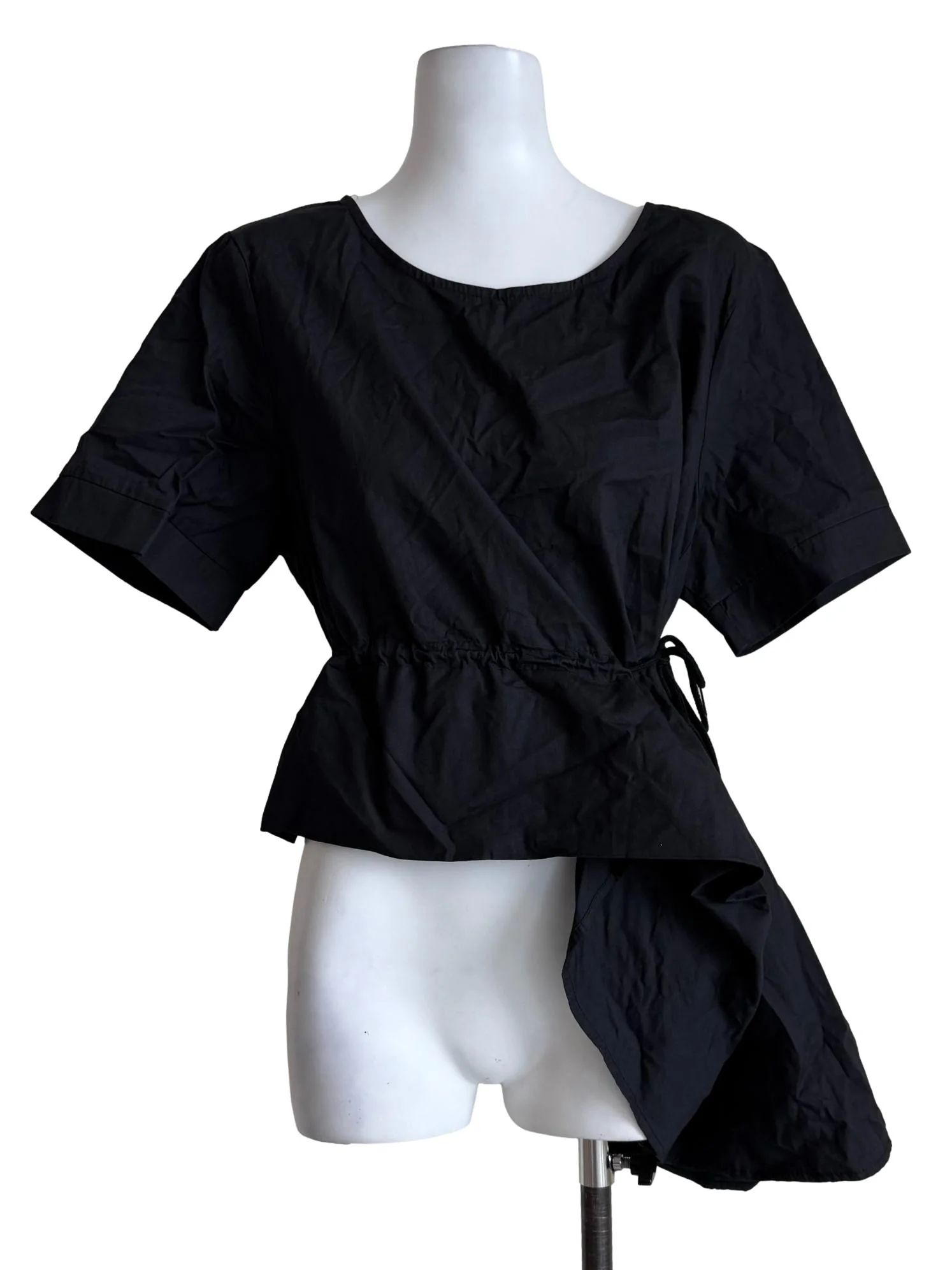 Muted Black Asymmetrical Dress