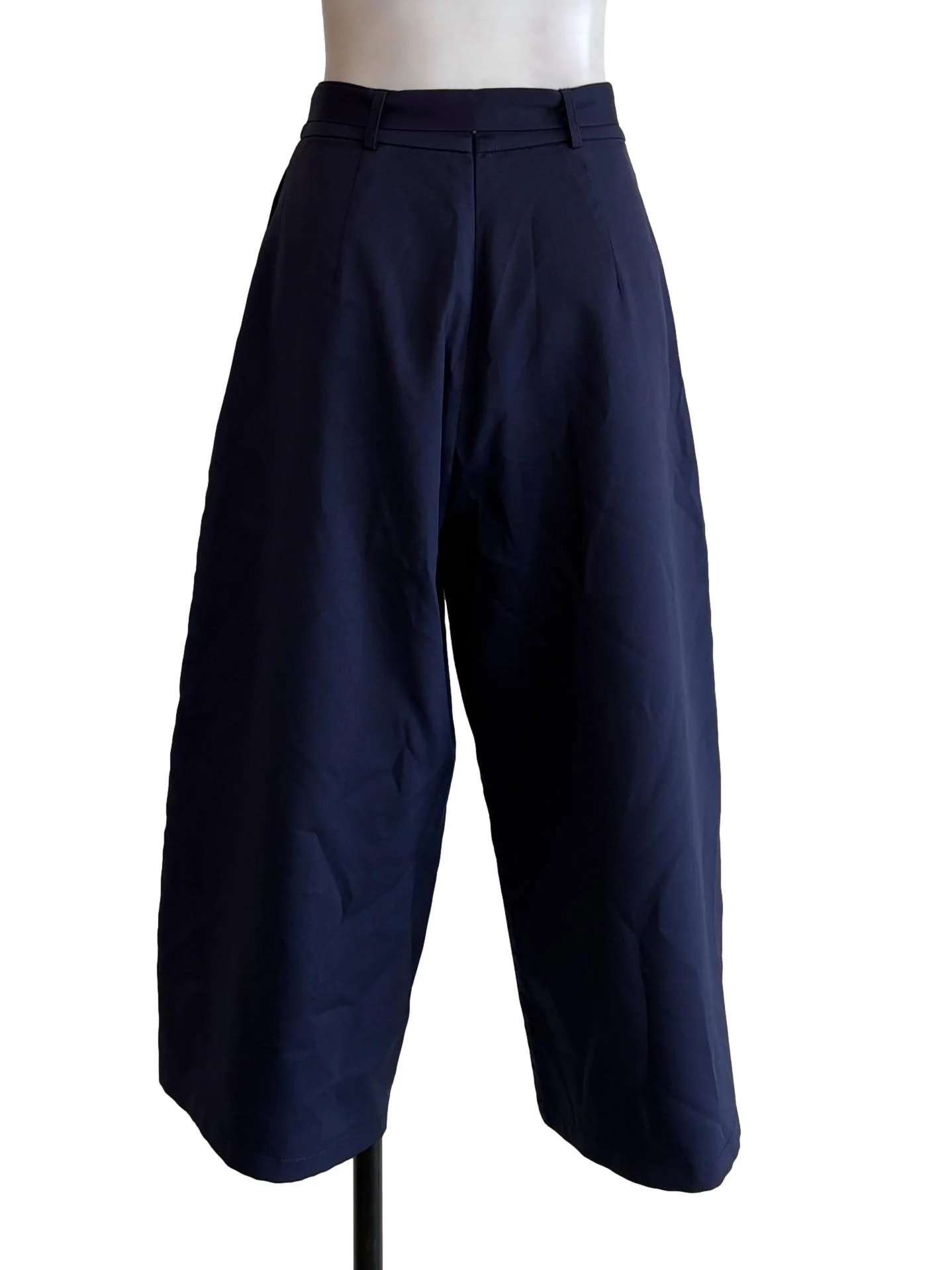 Navy Blue Belted Culottes - Image 2