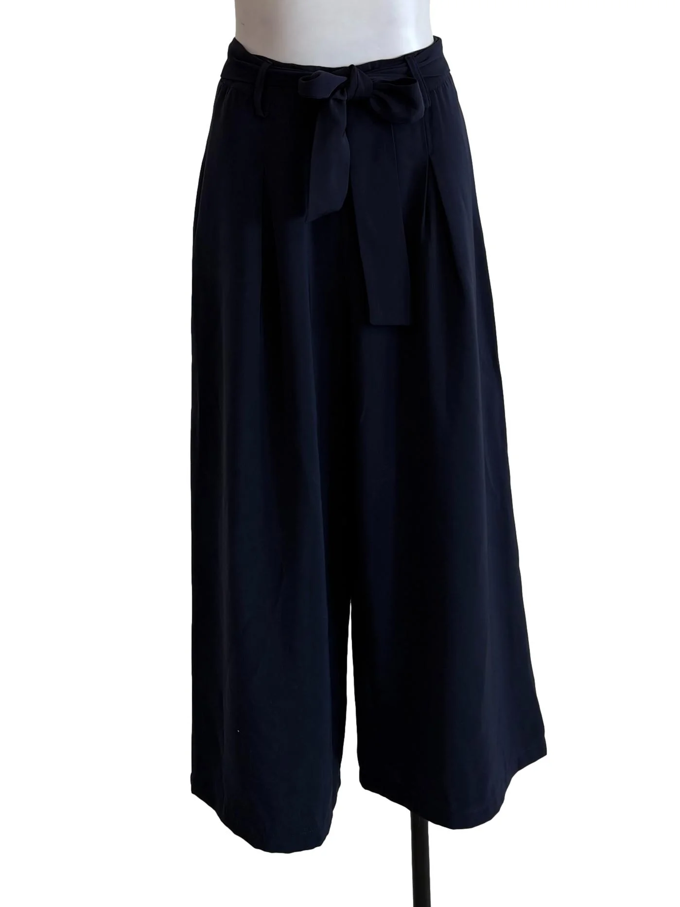 Navy Blue Belted Palazzo TTR