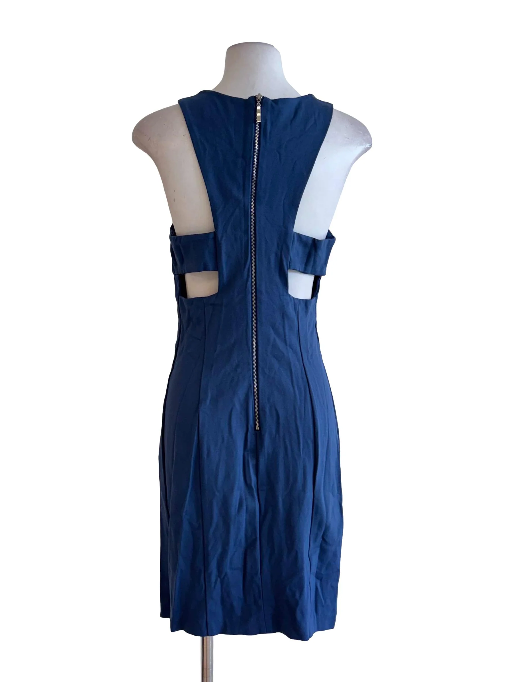 Navy Blue Cut-Out Bodycon Dress - Image 2