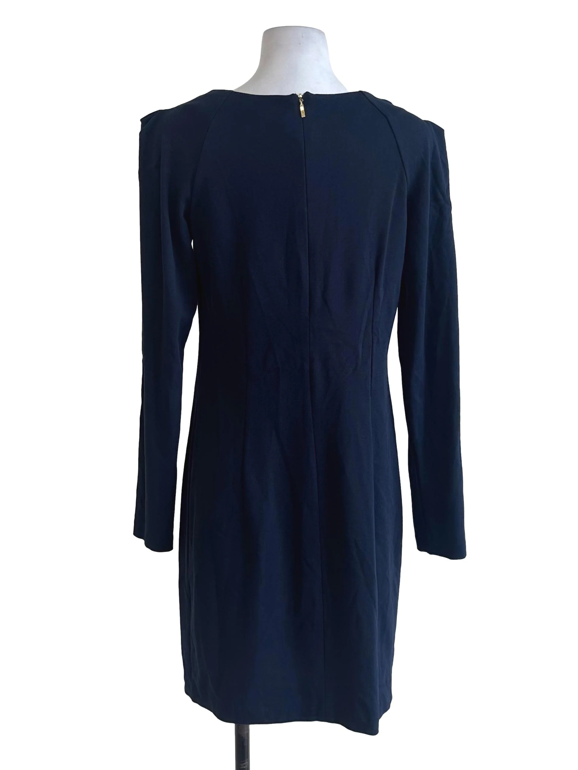 Navy Blue Plain Dress - Image 2