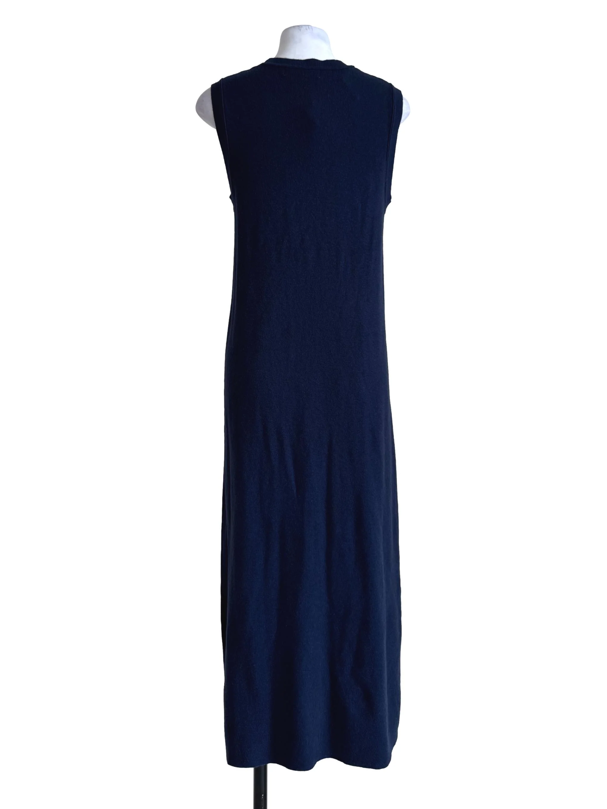 Navy Blue Round Neck Dress - Image 2