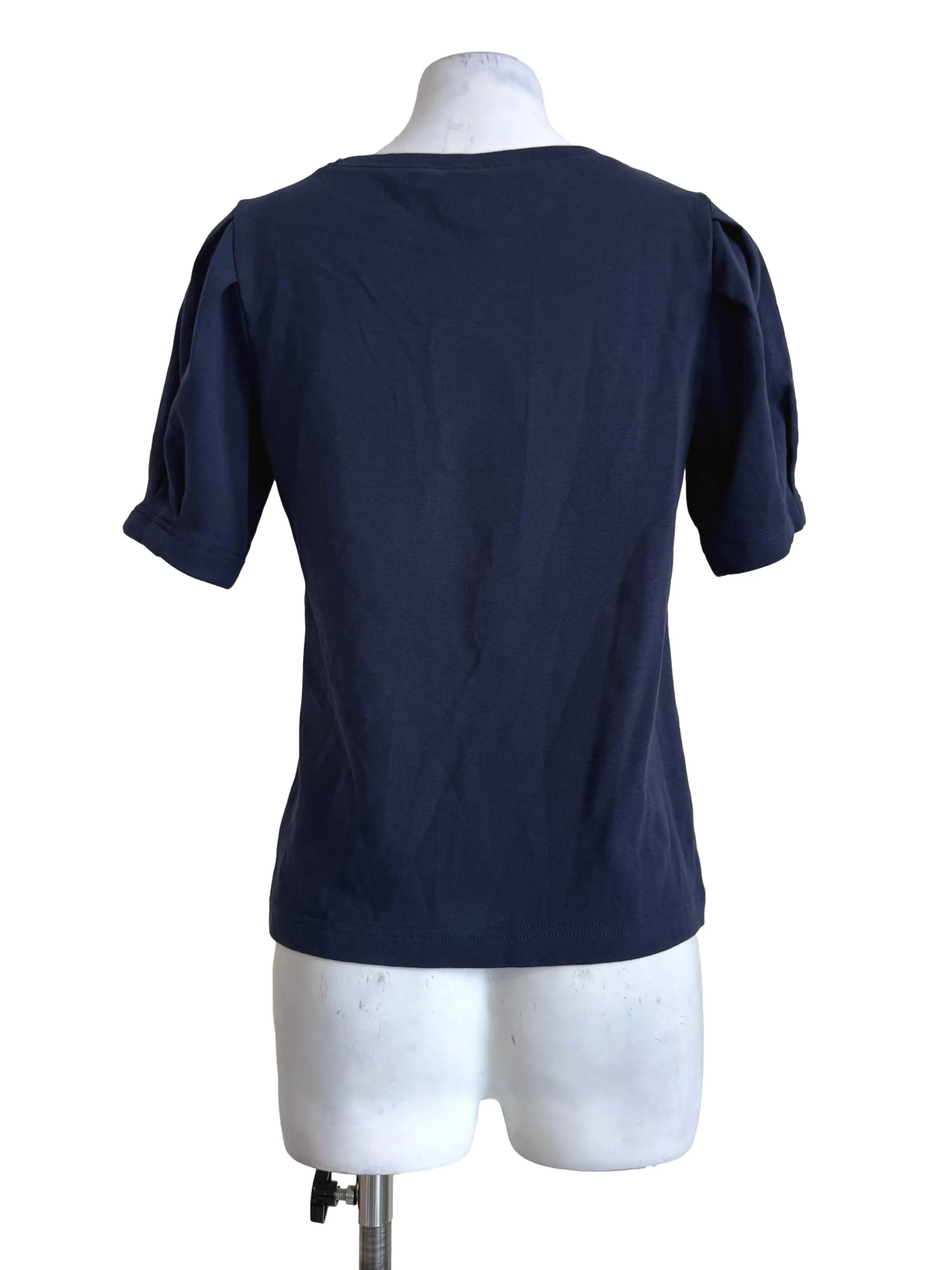 Navy Blue Round Neck Shirt - Image 2