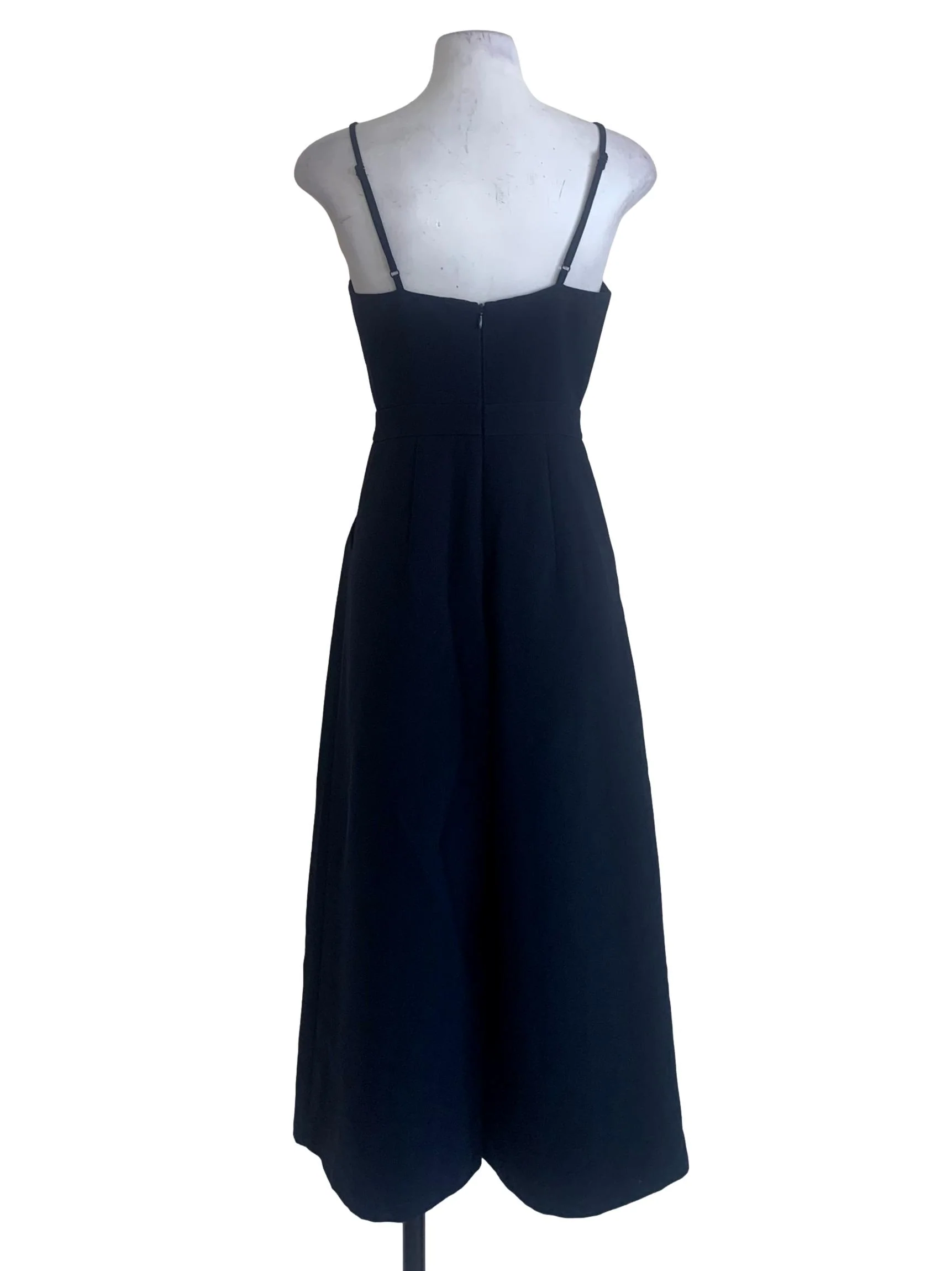 Navy Blue Spaghetti Strap Jumpsuit - Image 2