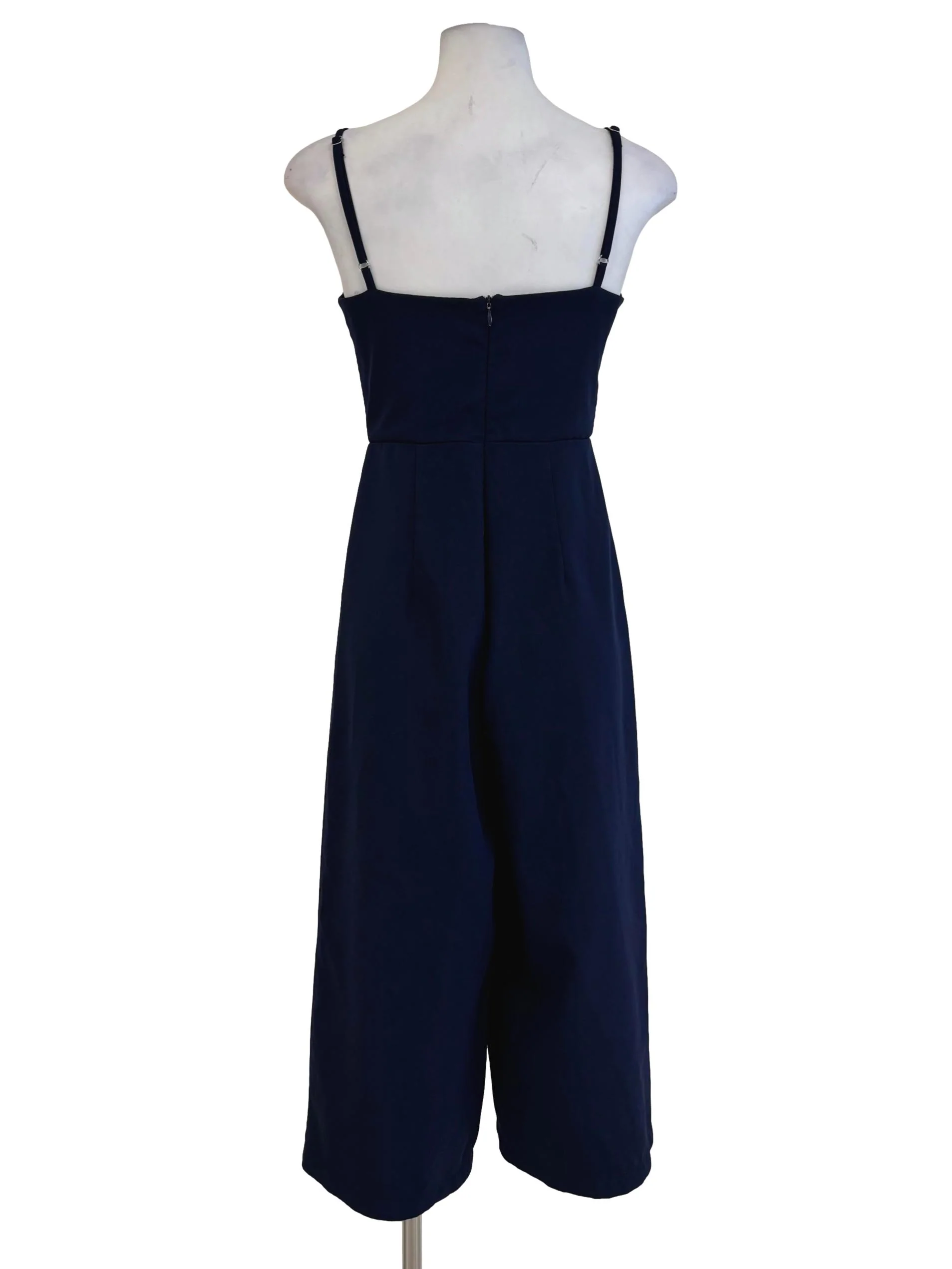 Navy Blue Spaghetti Strap Jumpsuit - Image 2