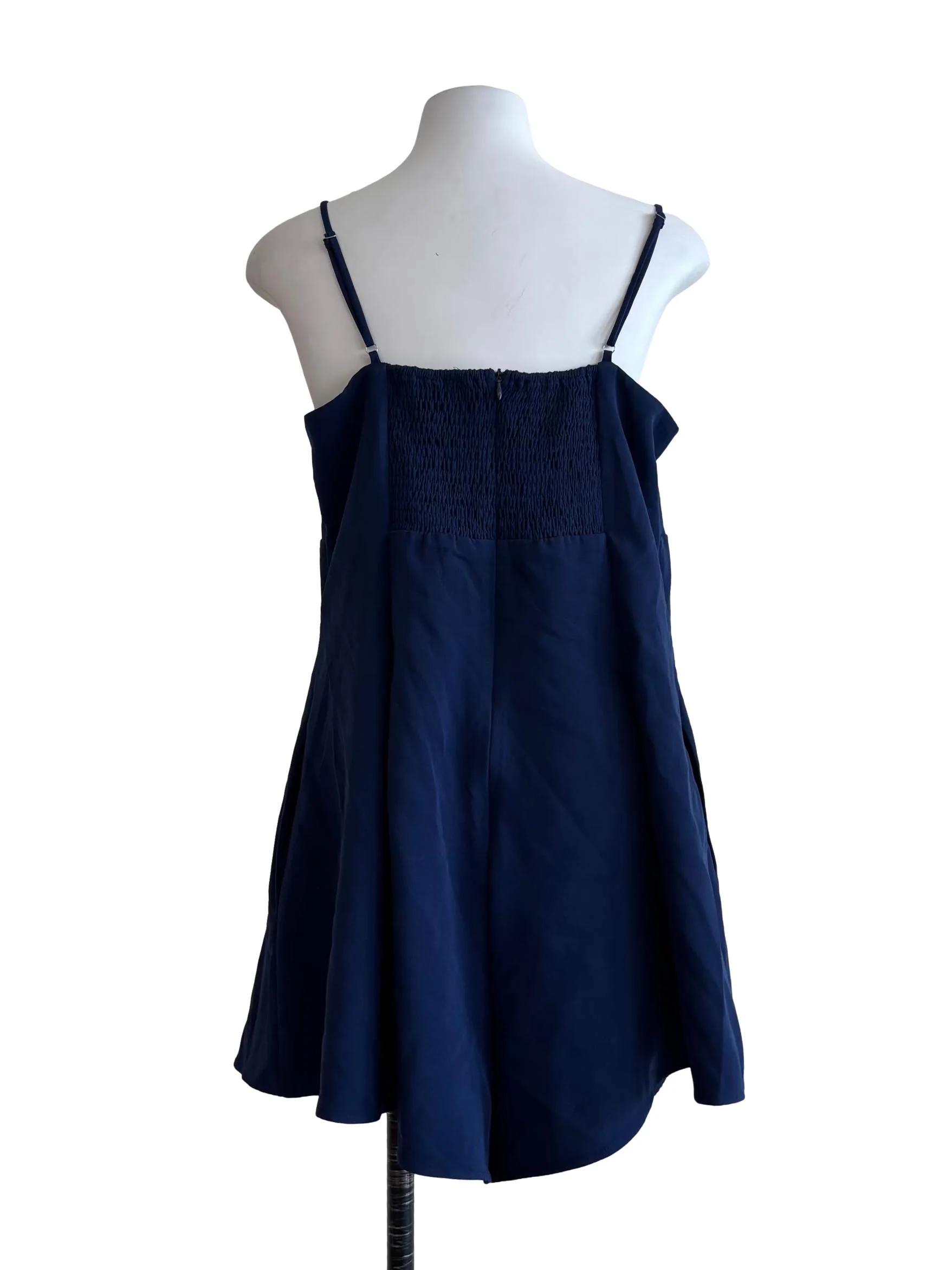 Navy Blue Spaghetti Strap Romper - Image 2