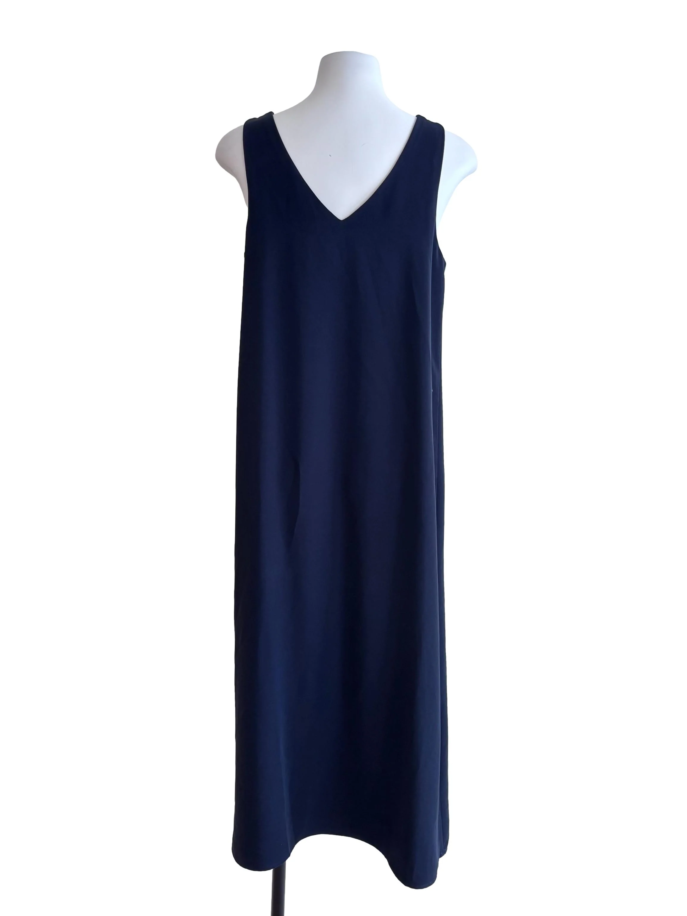 Navy Blue Square Neck Dress - Image 2