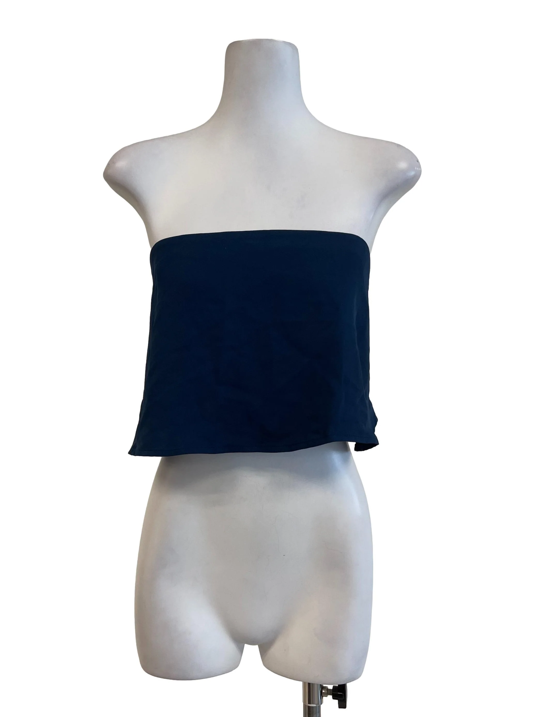 Navy Blue Strapless Tube
