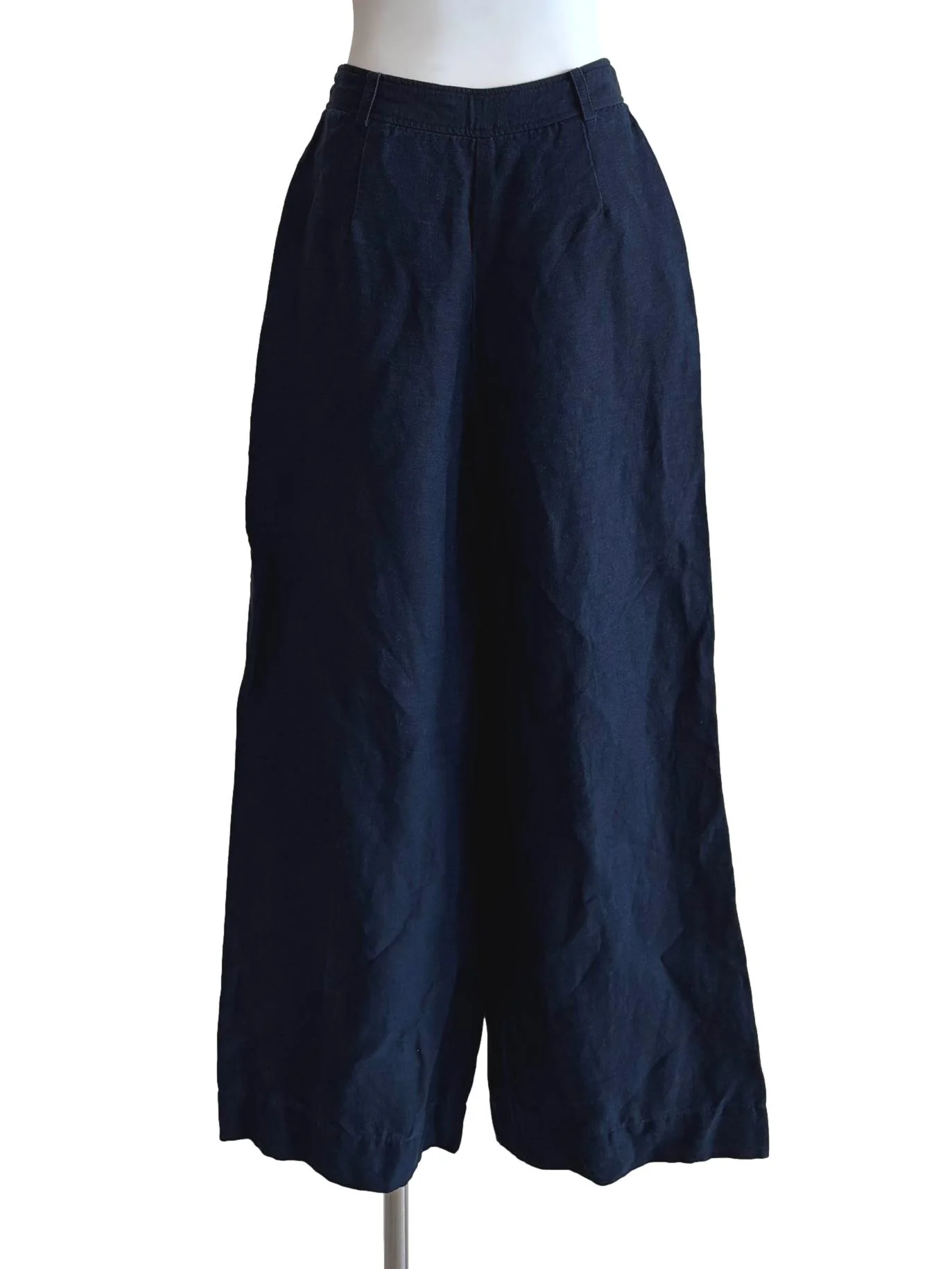 Navy Blue Wide Leg Pants - Image 2