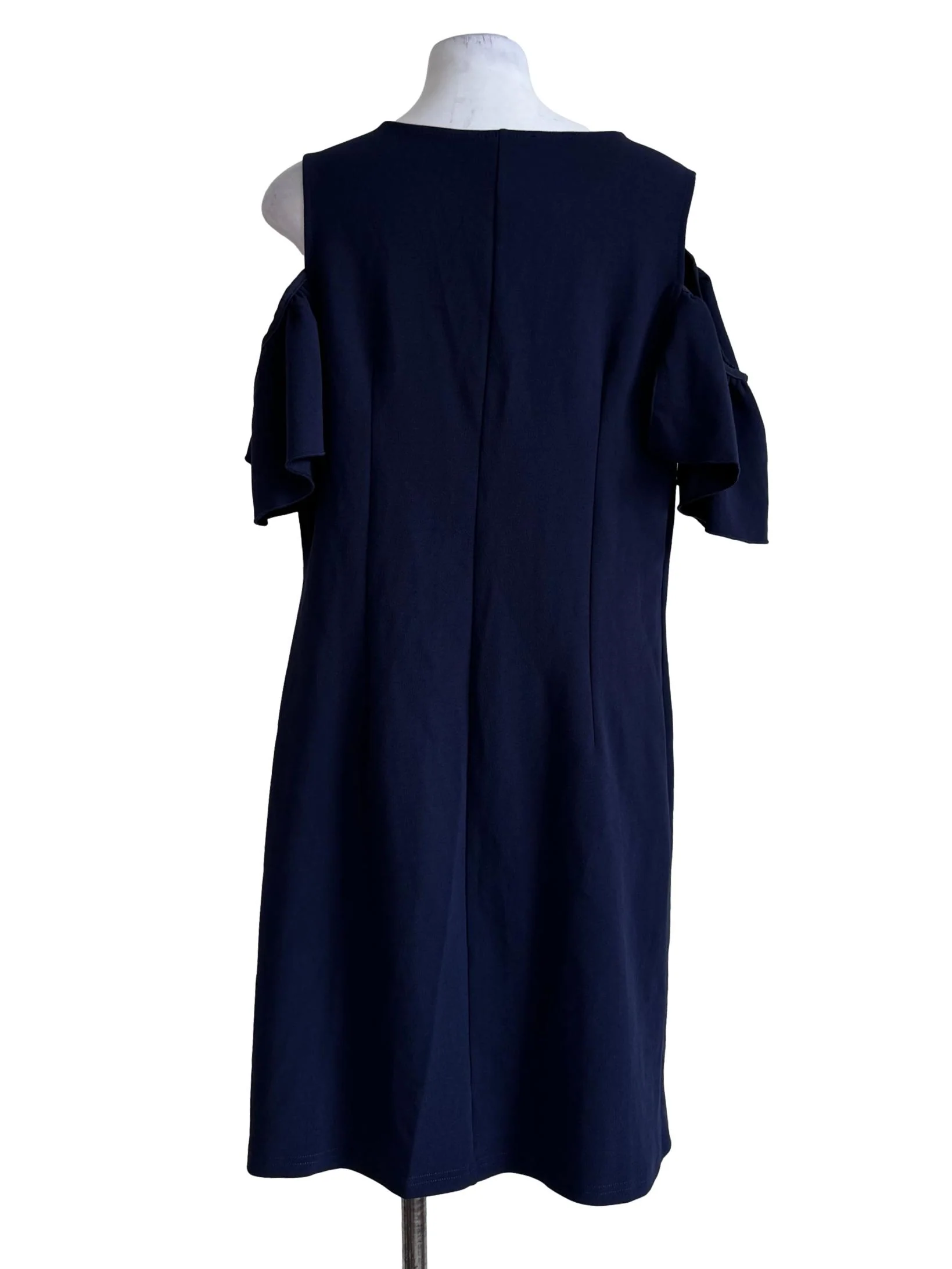 Navy Flowy Sleeve Dress - Image 2