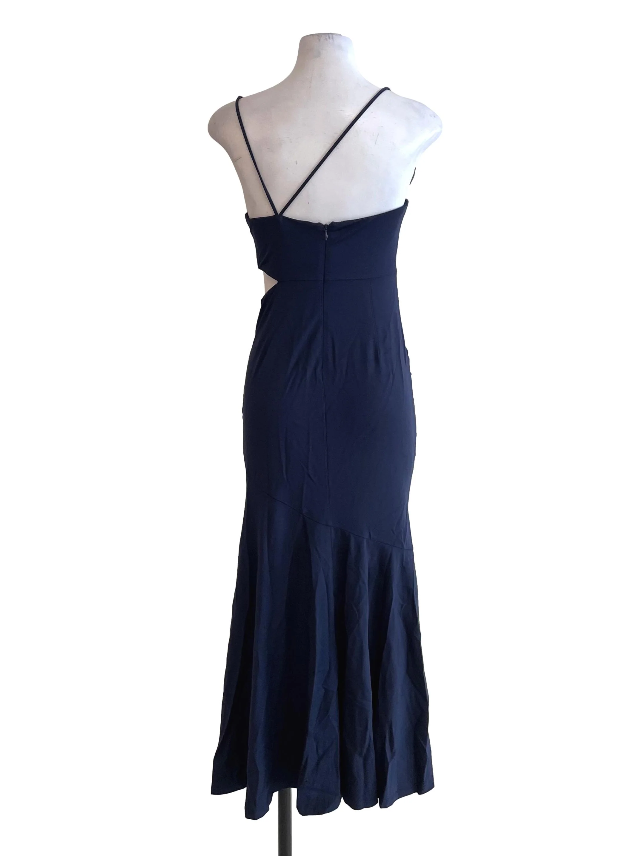 Navy Scrunch Mermaid Dress - Image 2