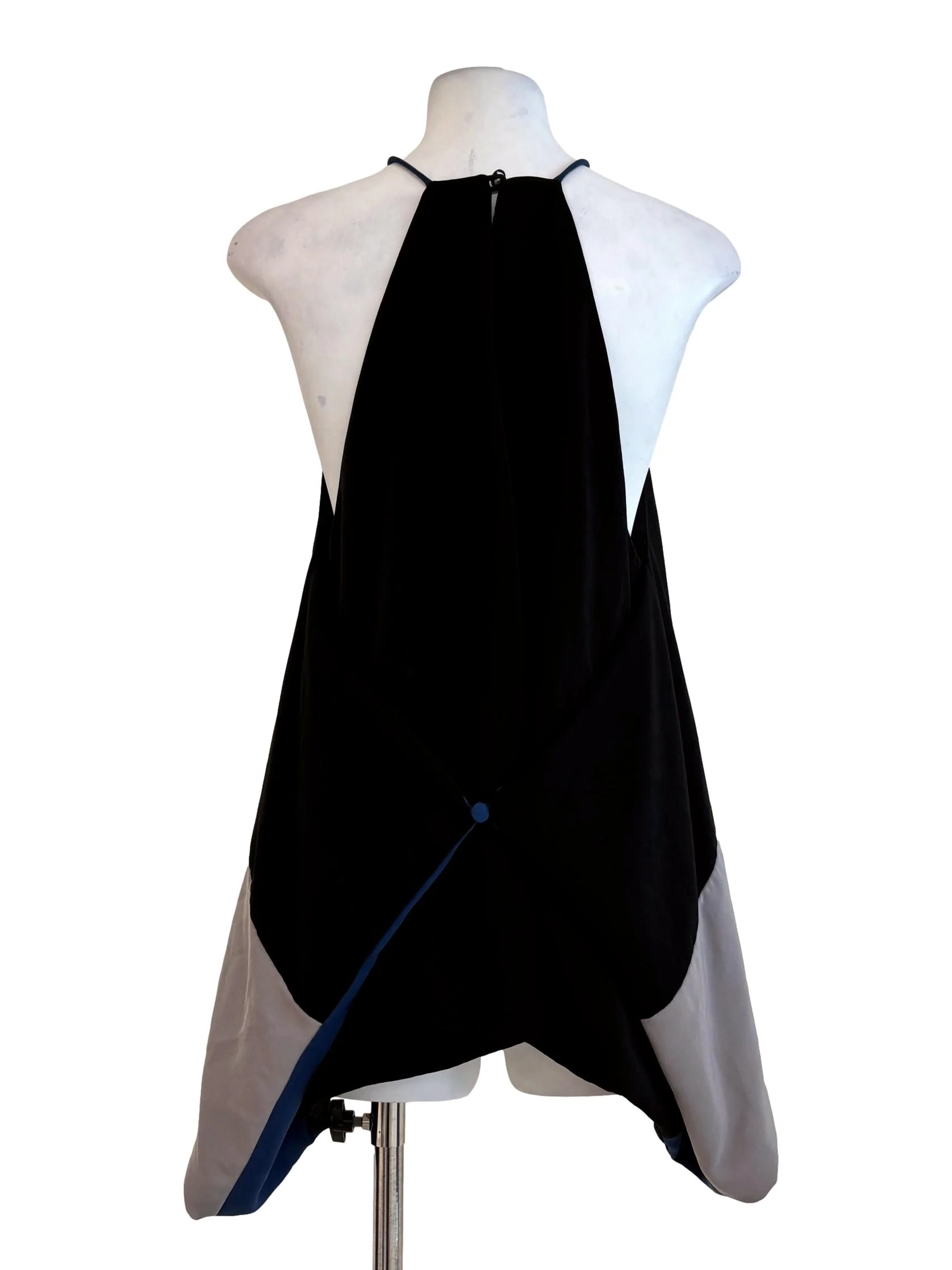 Night Black Drape Halter Top - Image 2