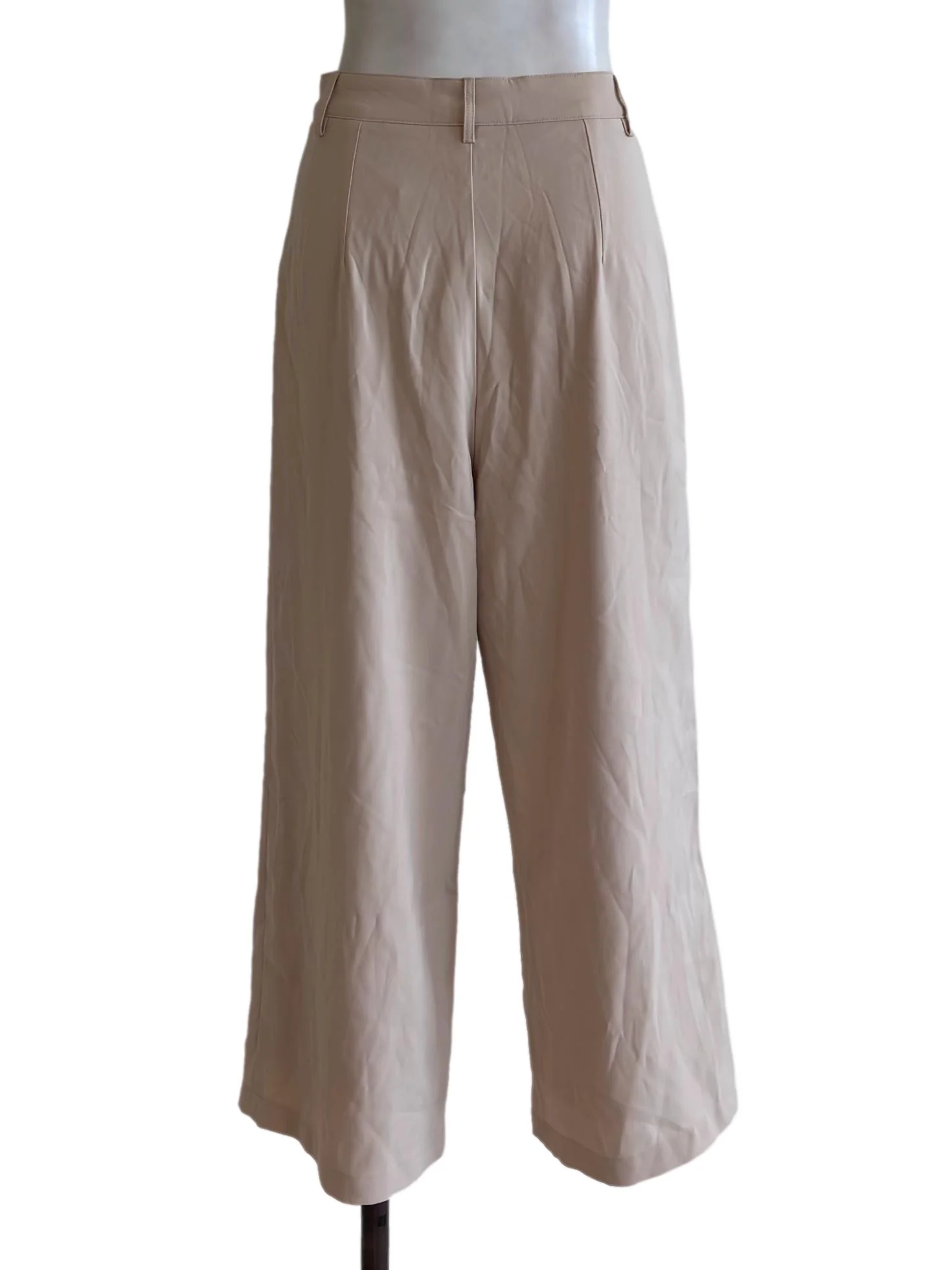 Nude Beige Pocket Detail High Waist Pants - Image 2