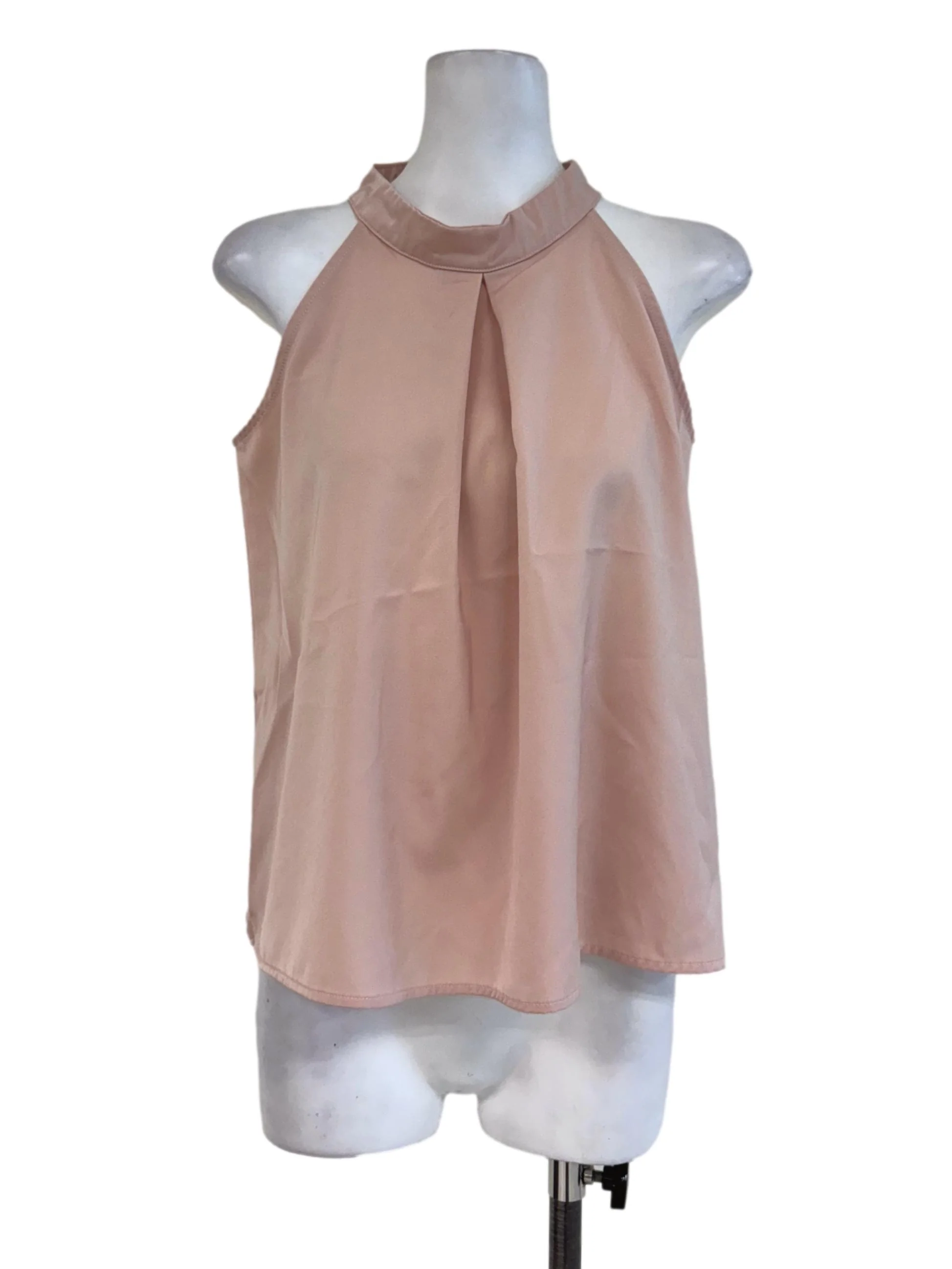 Nude Halter Sleeveless Top